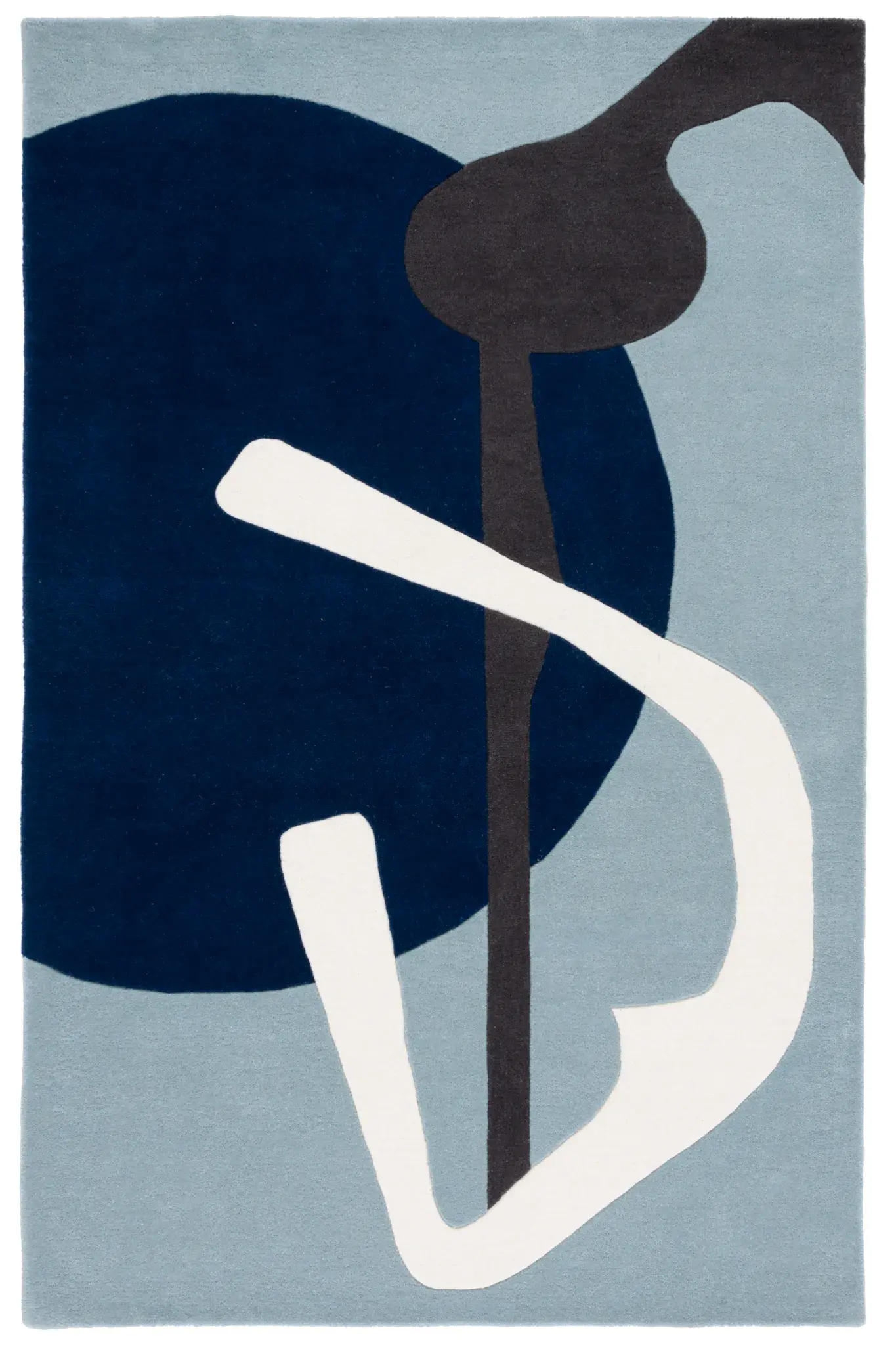 Fifth Avenue Abstract Collage Hand-Tufted Rug
