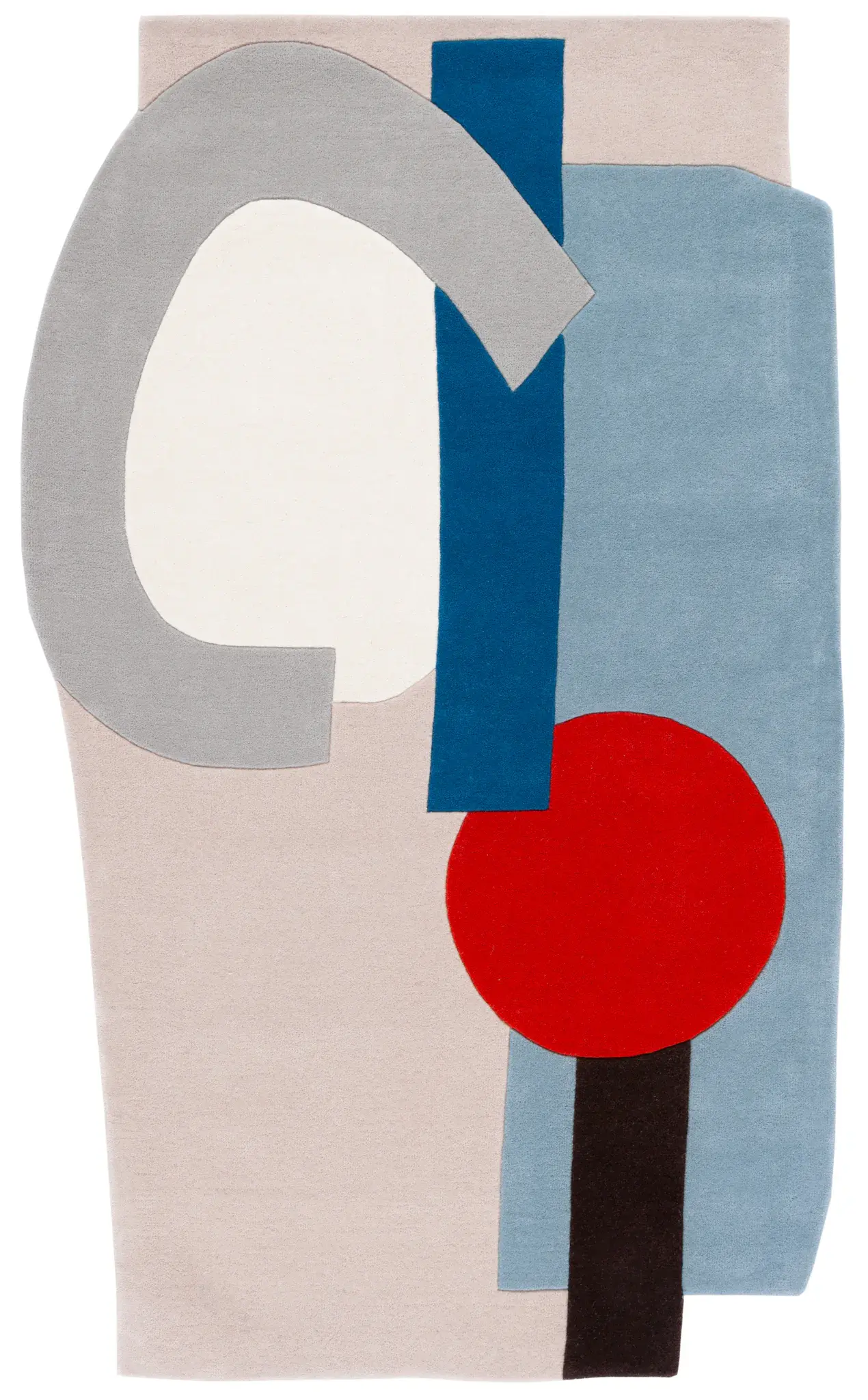Fifth Avenue Abstract Block Hand-Tufted Rug