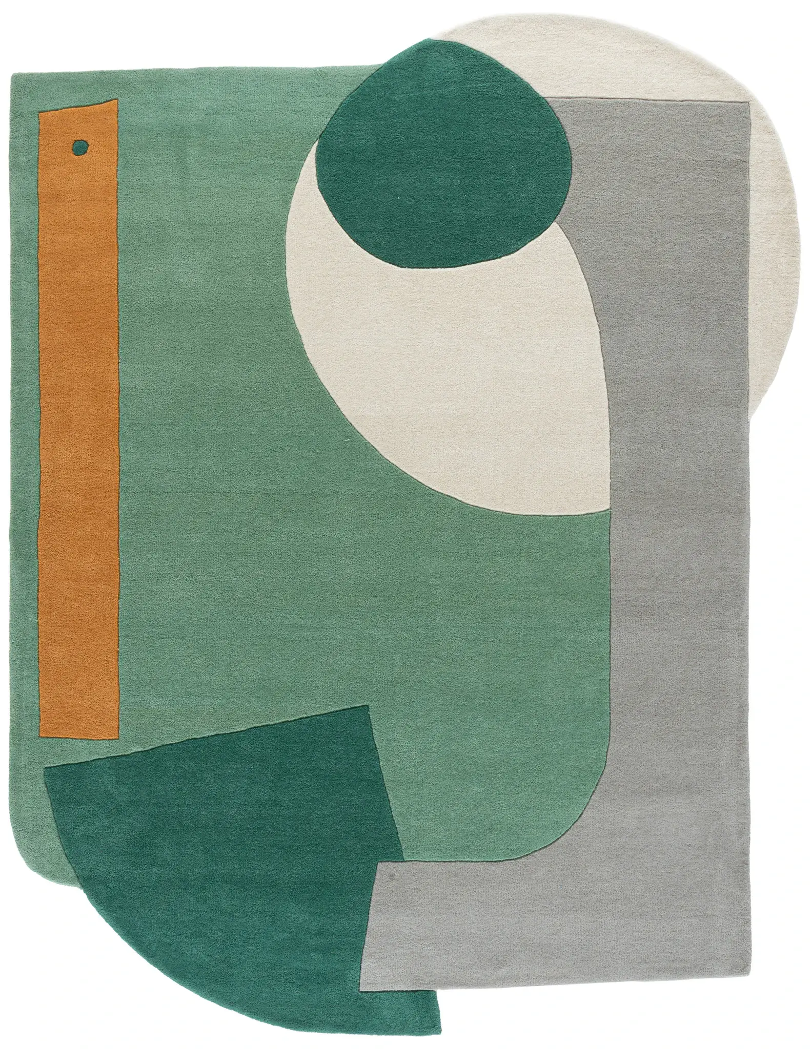 Fifth Avenue Modern Color Block Hand-Tufted Rug