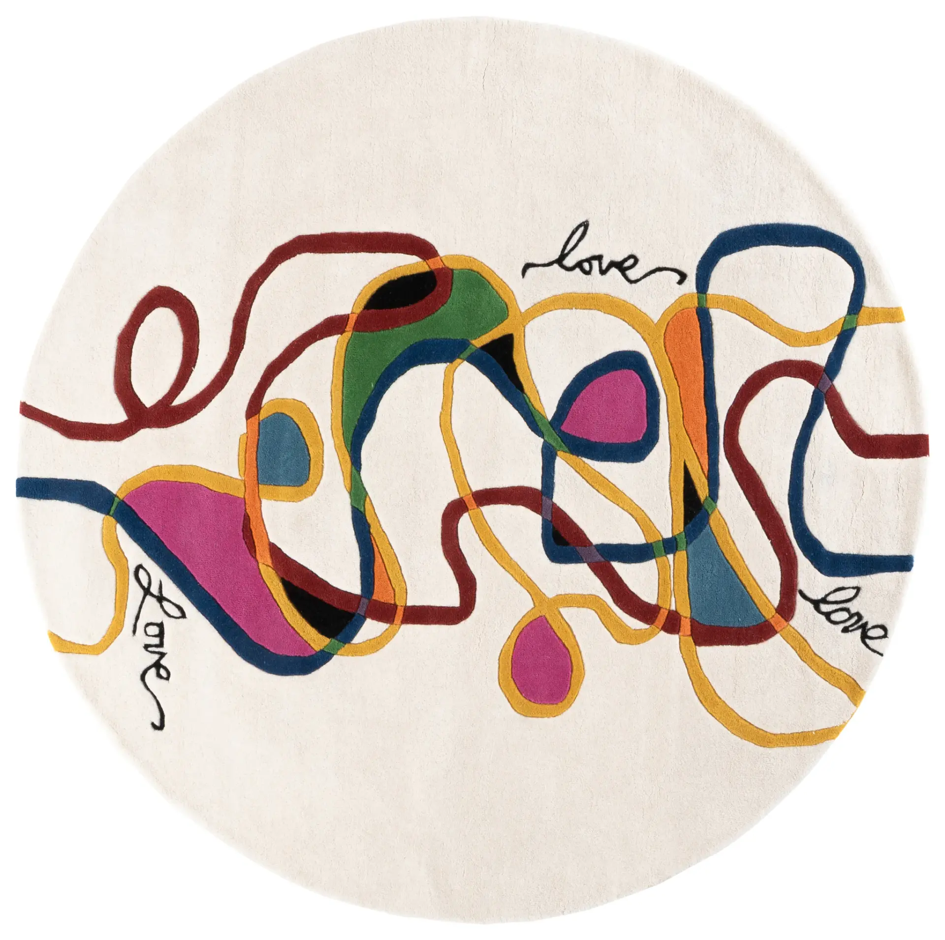 Fifth Avenue Abstract Ribbon Hand-Tufted Wool Rug