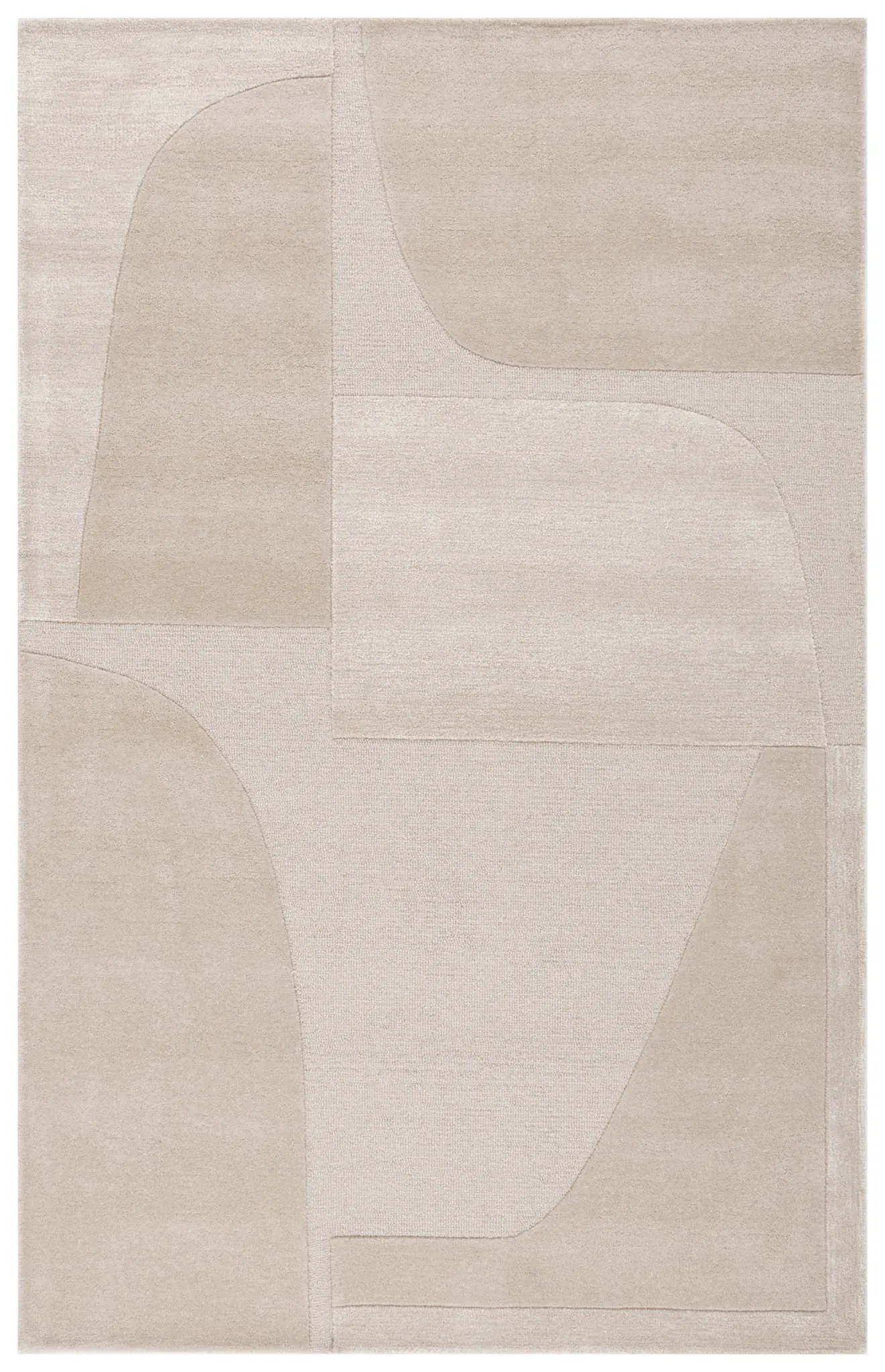 Fifth Avenue Abstract Blocks Hand-Tufted Rug