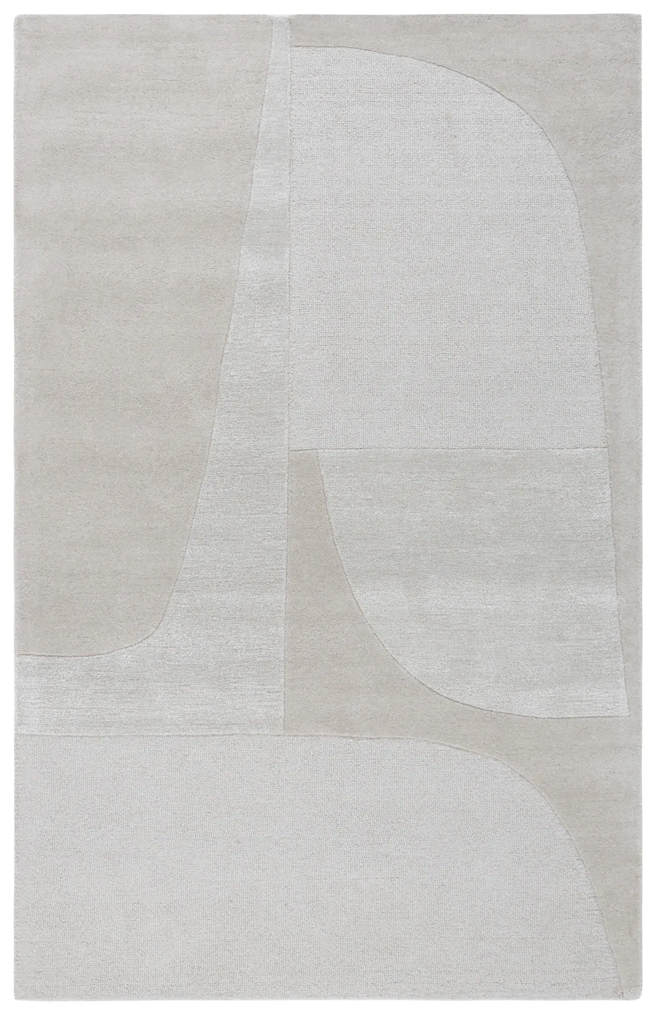 Fifth Avenue Curved Blocks Hand-Tufted Rug