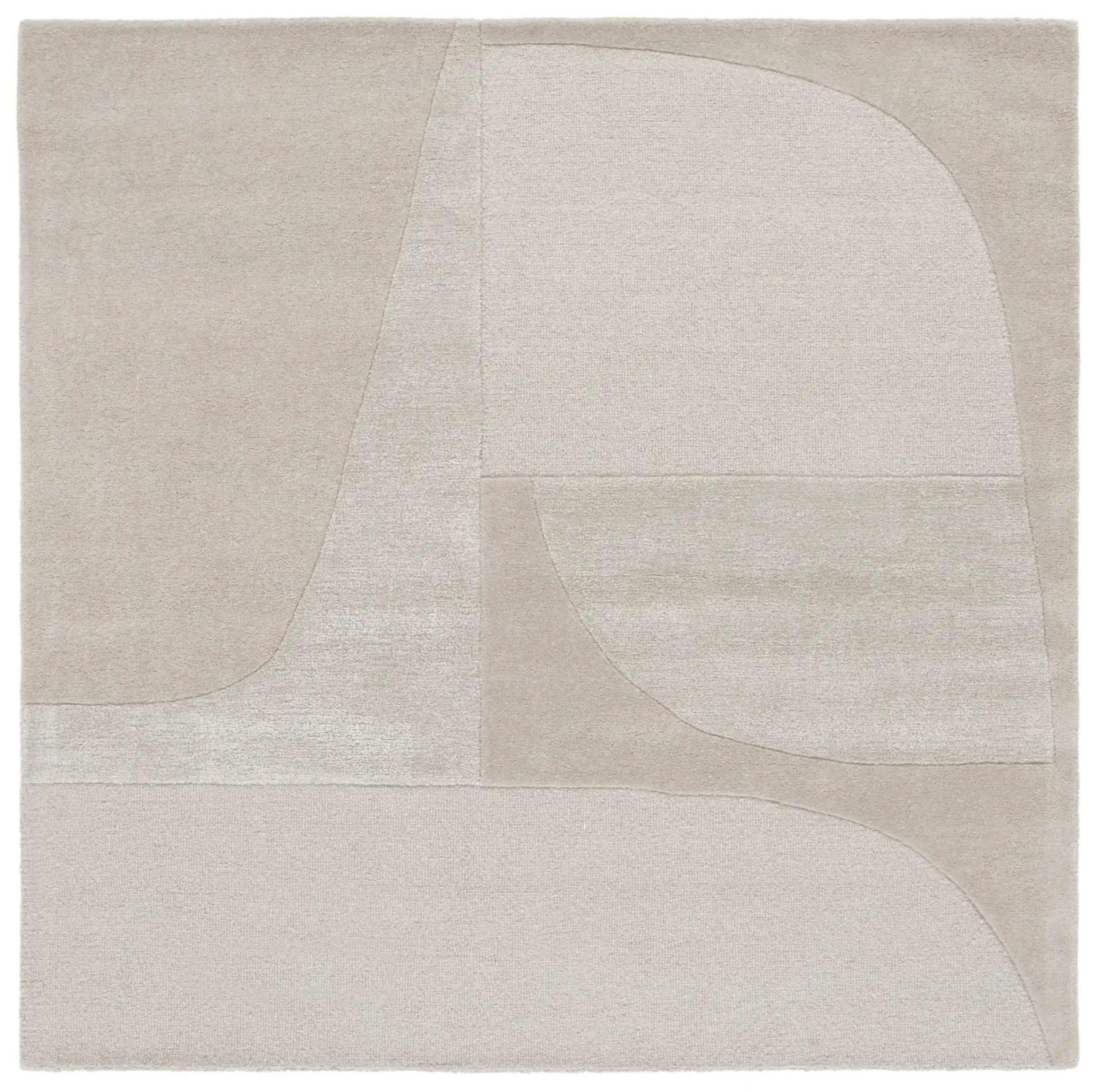 Fifth Avenue Curved Blocks Hand-Tufted Rug