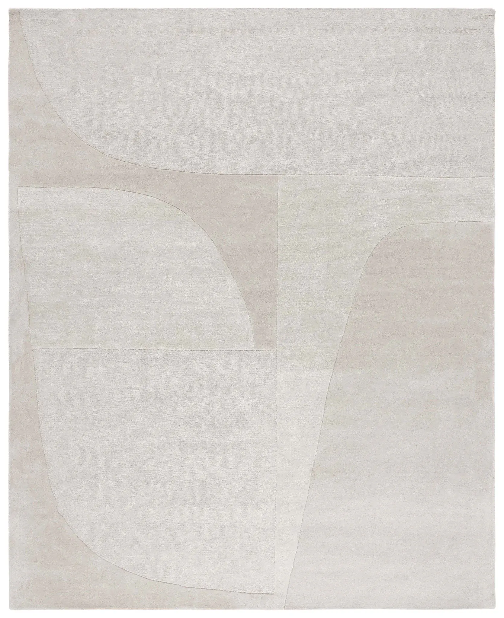 Fifth Avenue Curved Blocks Hand-Tufted Rug