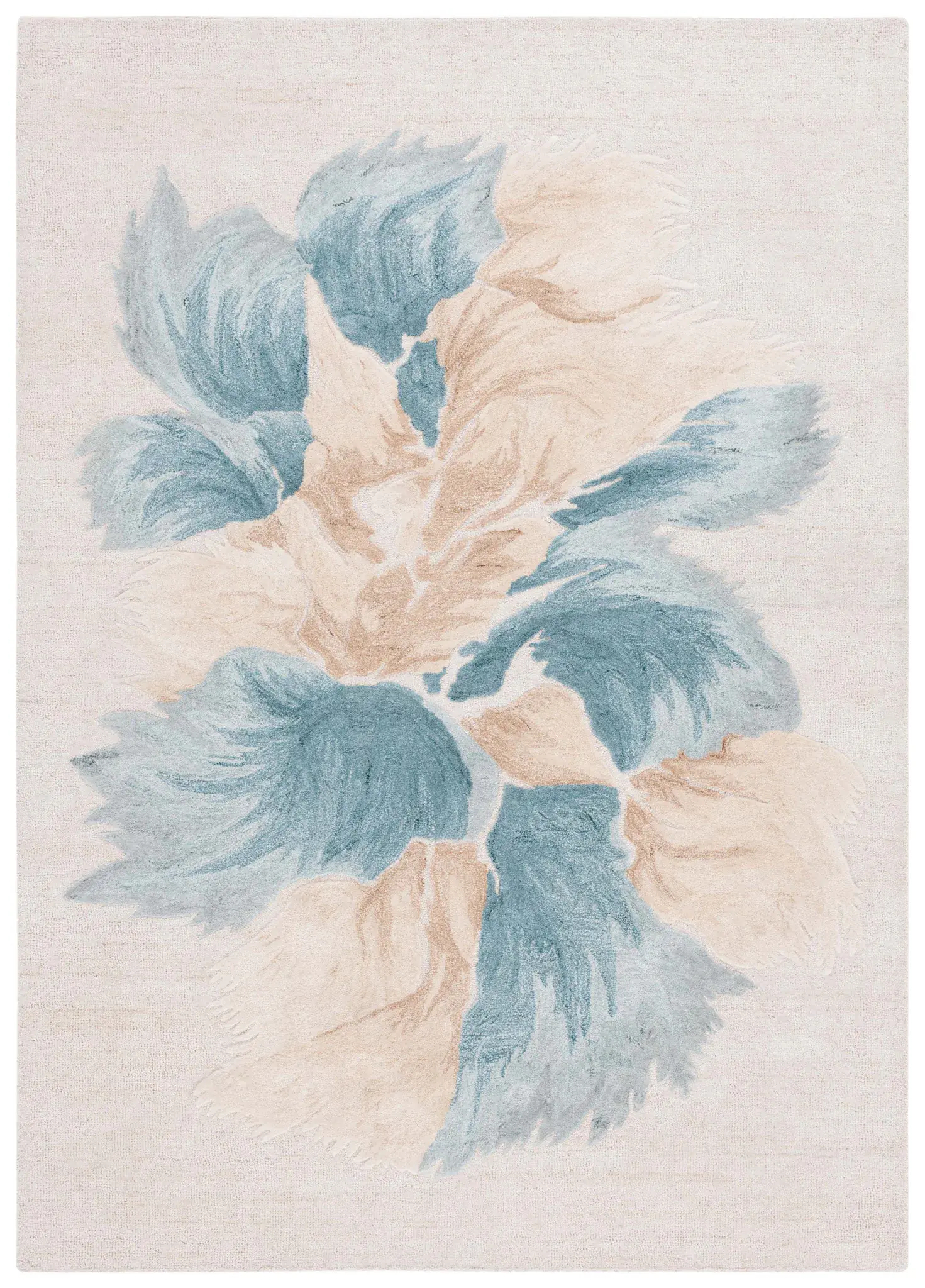 Fifth Avenue Single Bloom Hand-Tufted Wool Blend Rug