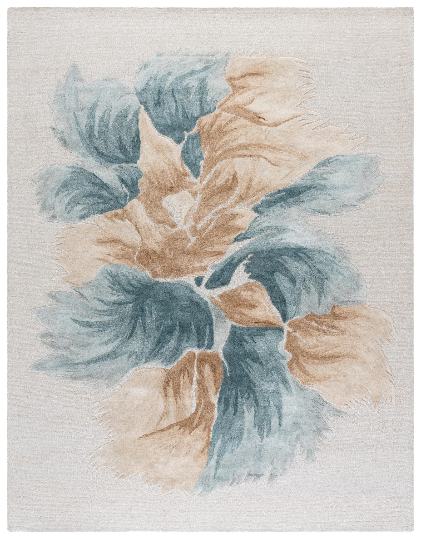 Fifth Avenue Single Bloom Hand-Tufted Wool Blend Rug