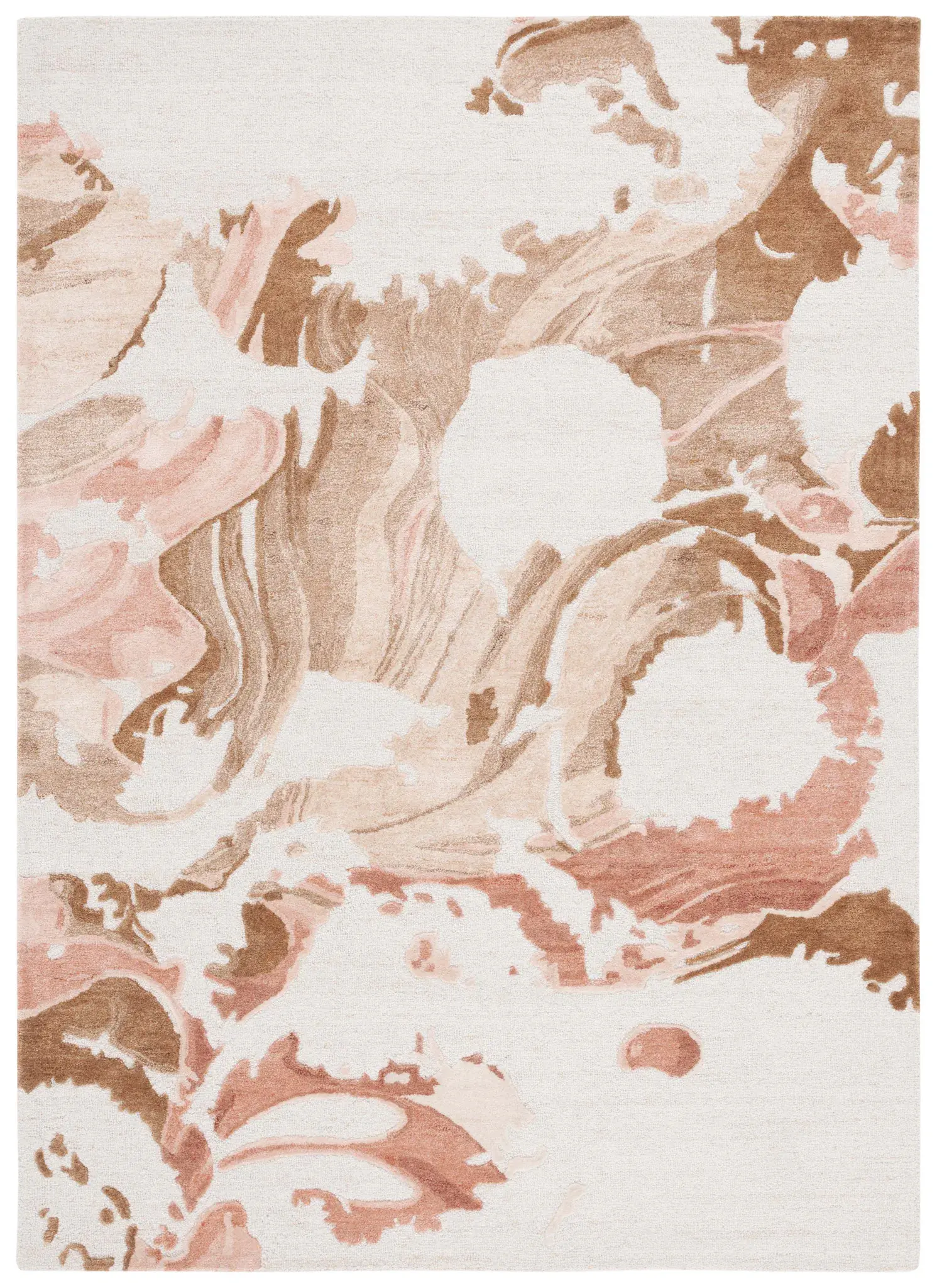 Fifth Avenue Swirling Abstract Hand-Tufted Wool Blend Rug