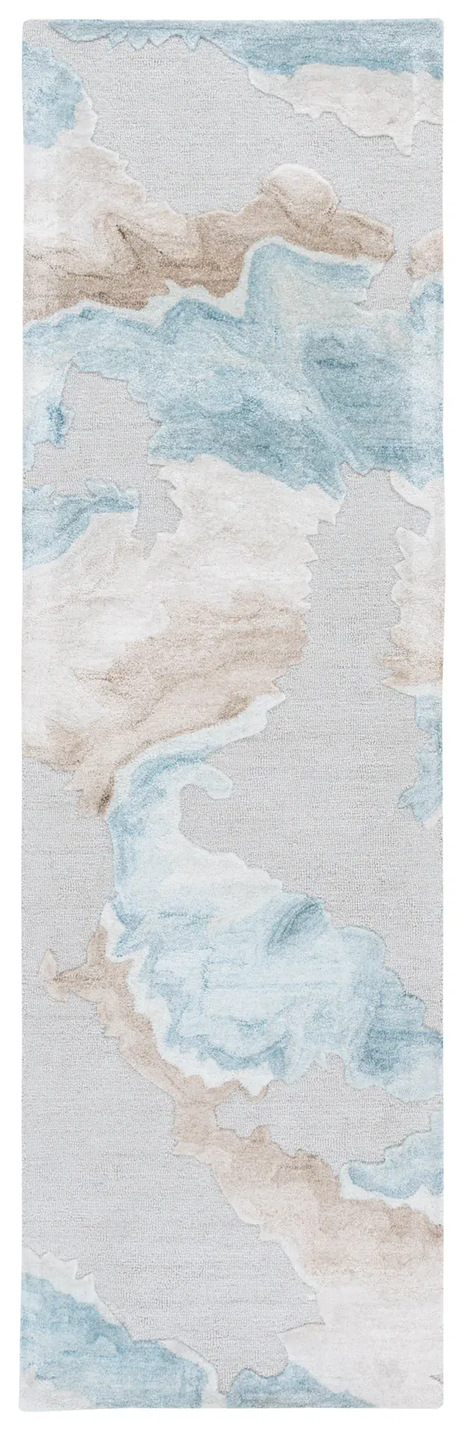 Fifth Avenue Abstract Waves Hand-Tufted Wool Blend Rug