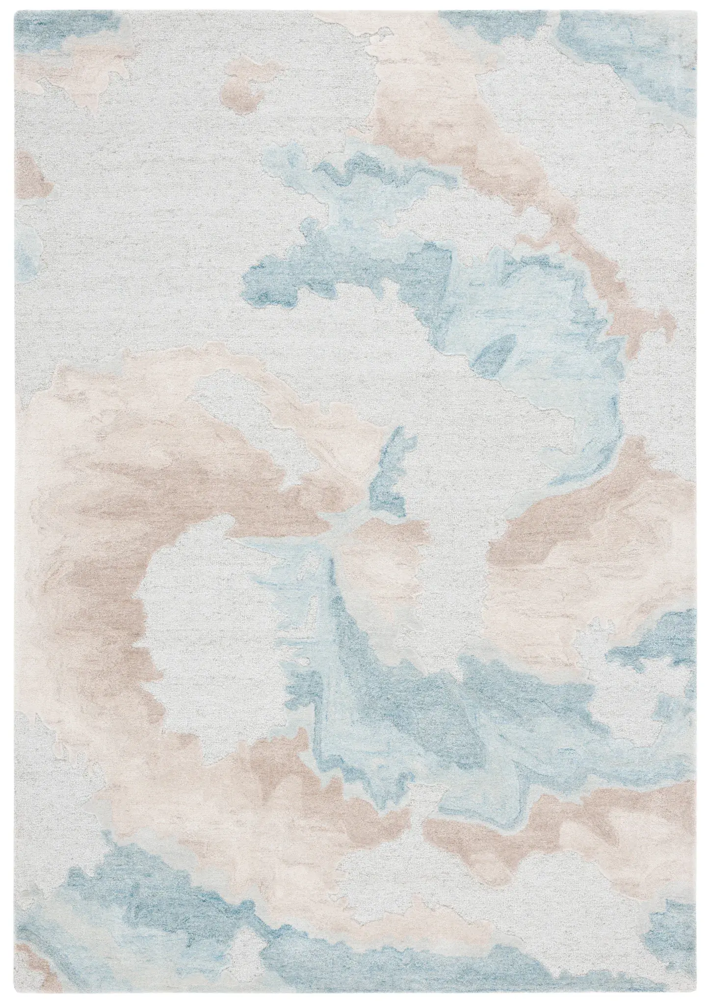 Fifth Avenue Abstract Waves Hand-Tufted Wool Blend Rug