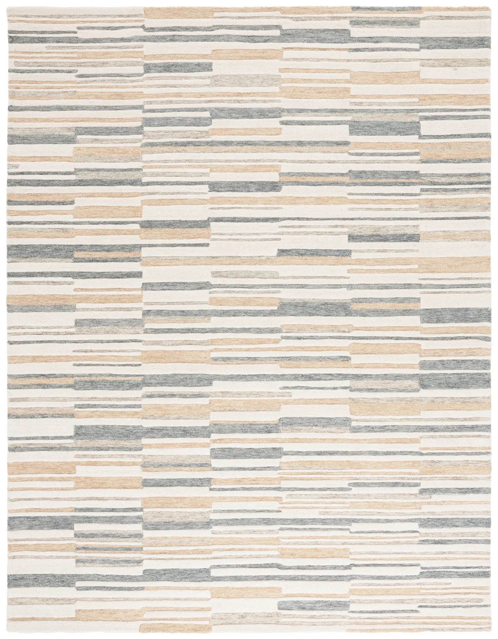 Fifth Avenue Staggered Stripe Hand-Tufted Wool Rug
