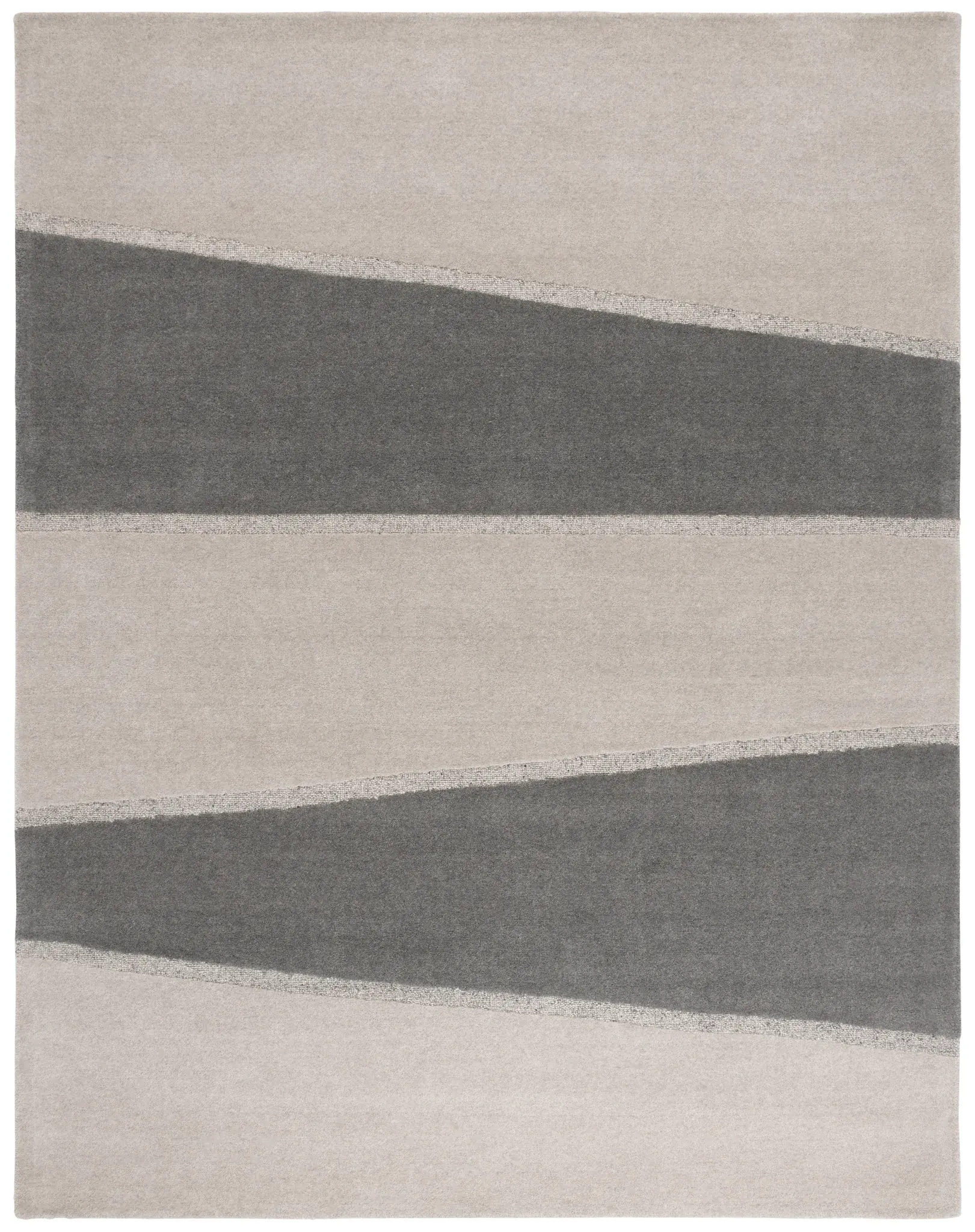 Fifth Avenue Angled Stripe Hand-Tufted Wool Rug