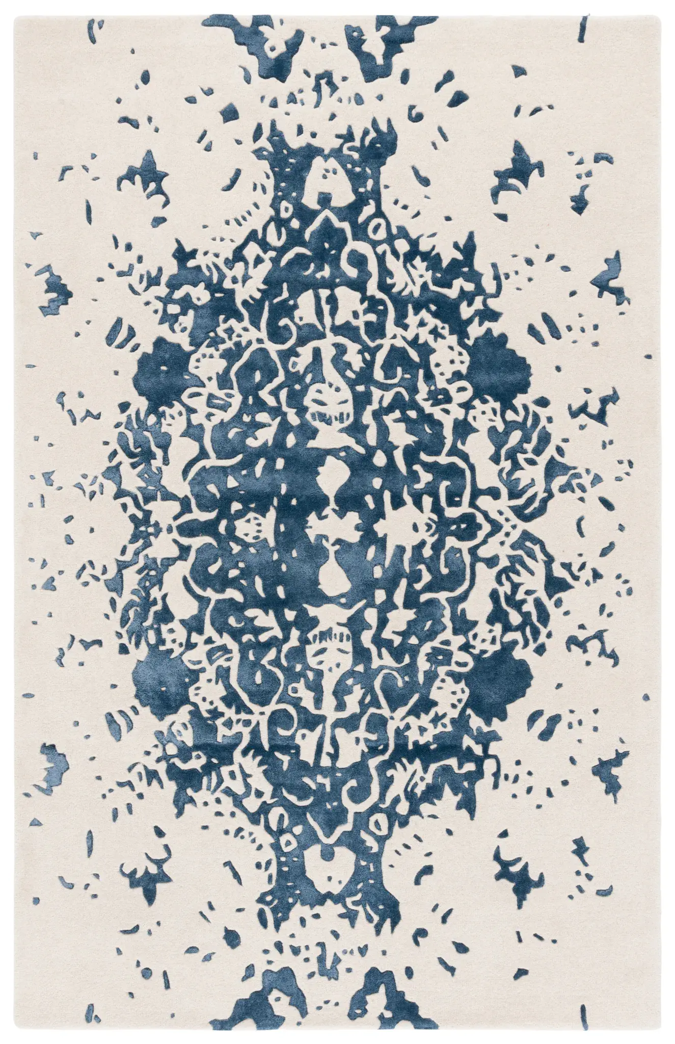 Fifth Avenue Abstract Medallion Hand-Tufted Rug