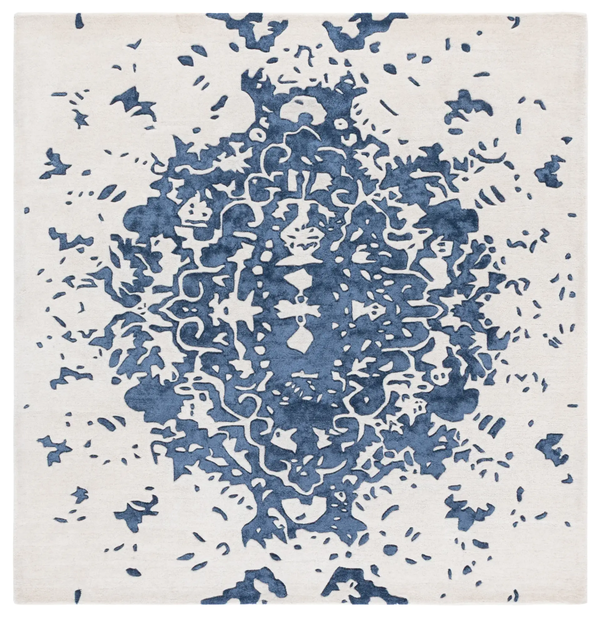 Fifth Avenue Abstract Medallion Hand-Tufted Rug