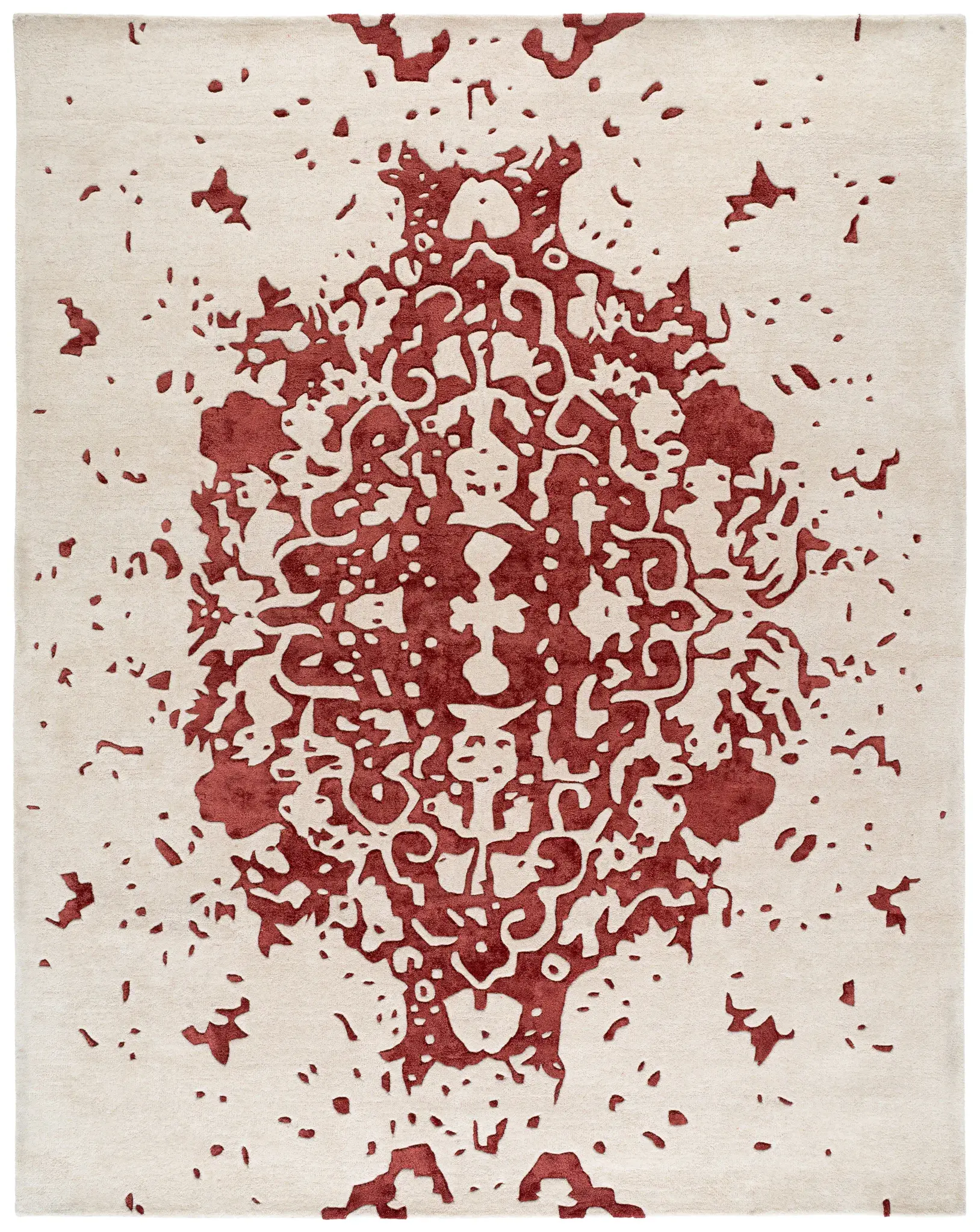 Fifth Avenue Abstract Medallion Hand-Tufted Rug