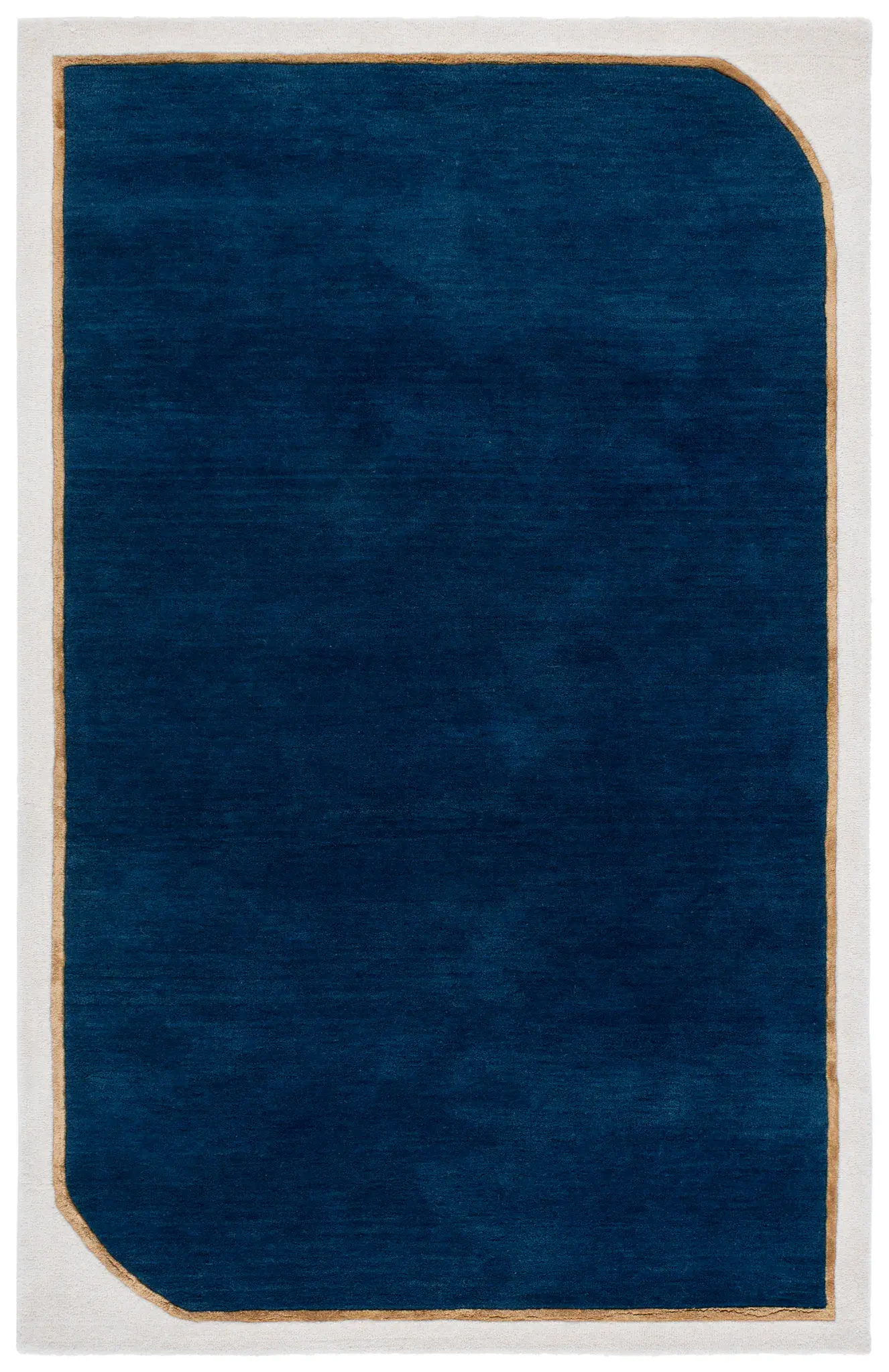 Fifth Avenue Curved Border Hand-Tufted Rug