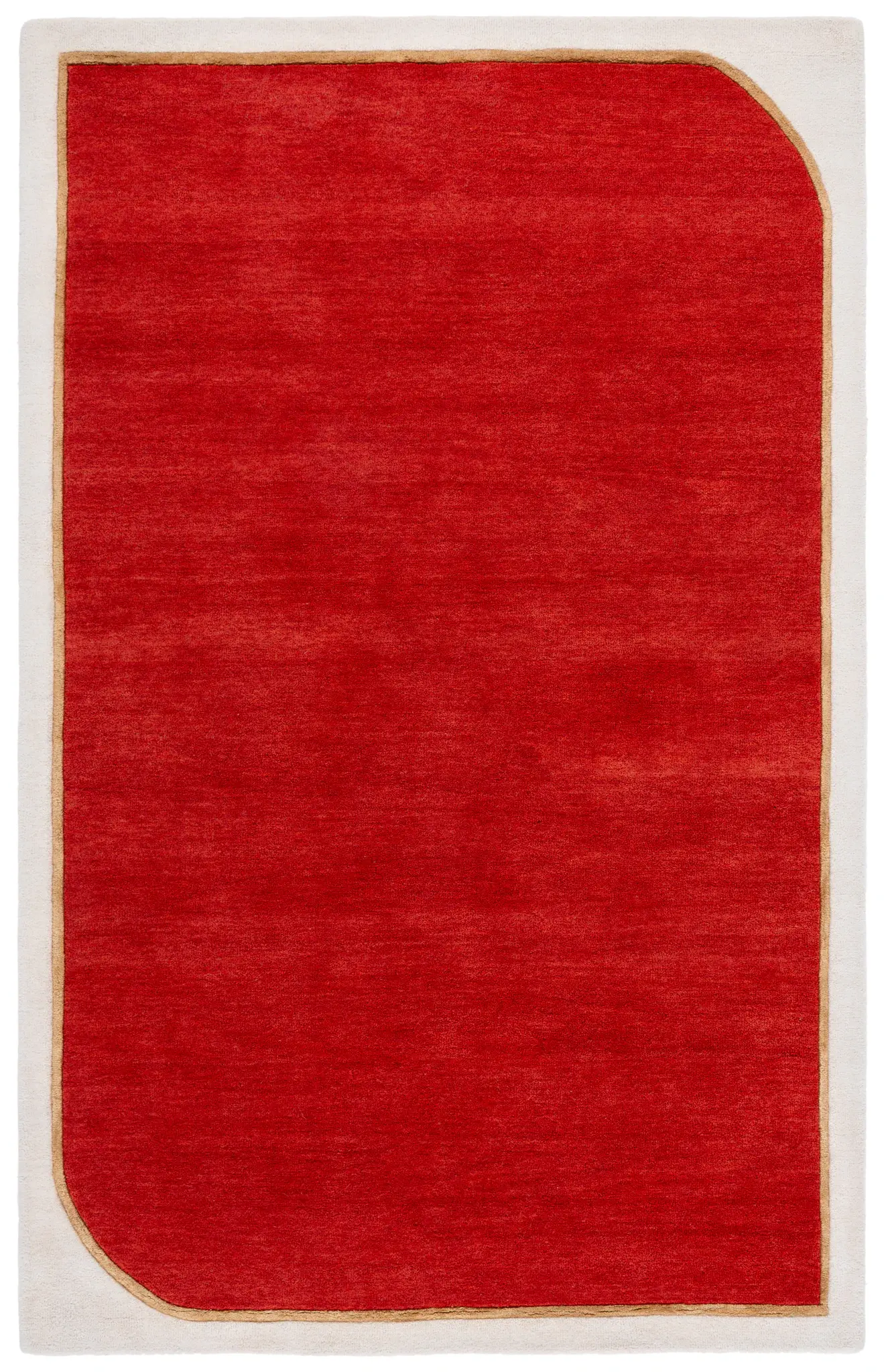 Fifth Avenue Curved Border Hand-Tufted Rug