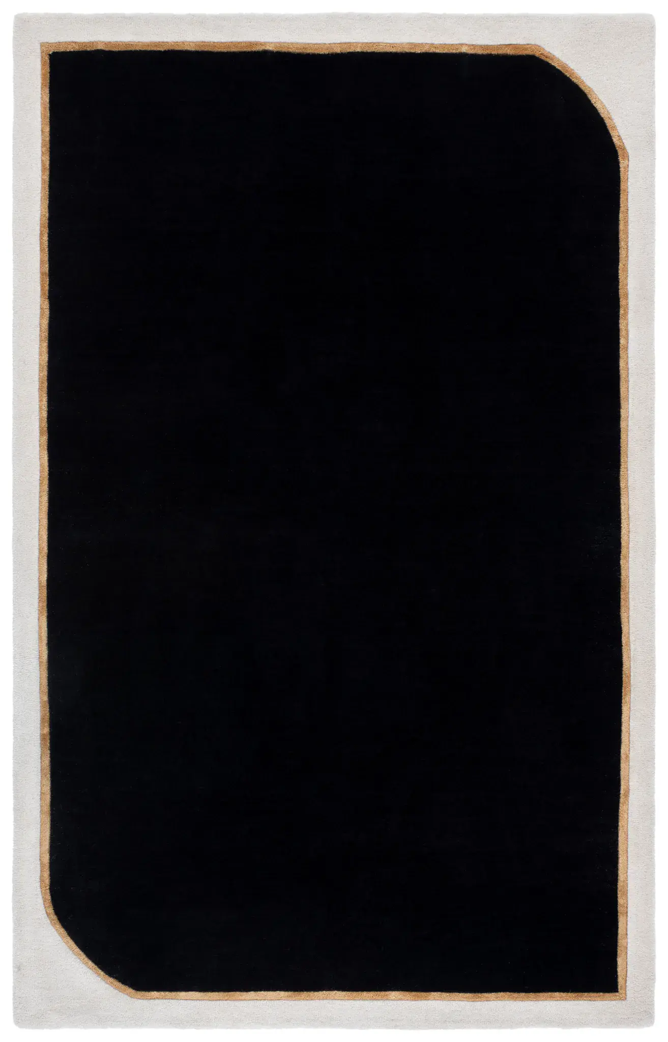 Fifth Avenue Curved Border Hand-Tufted Rug