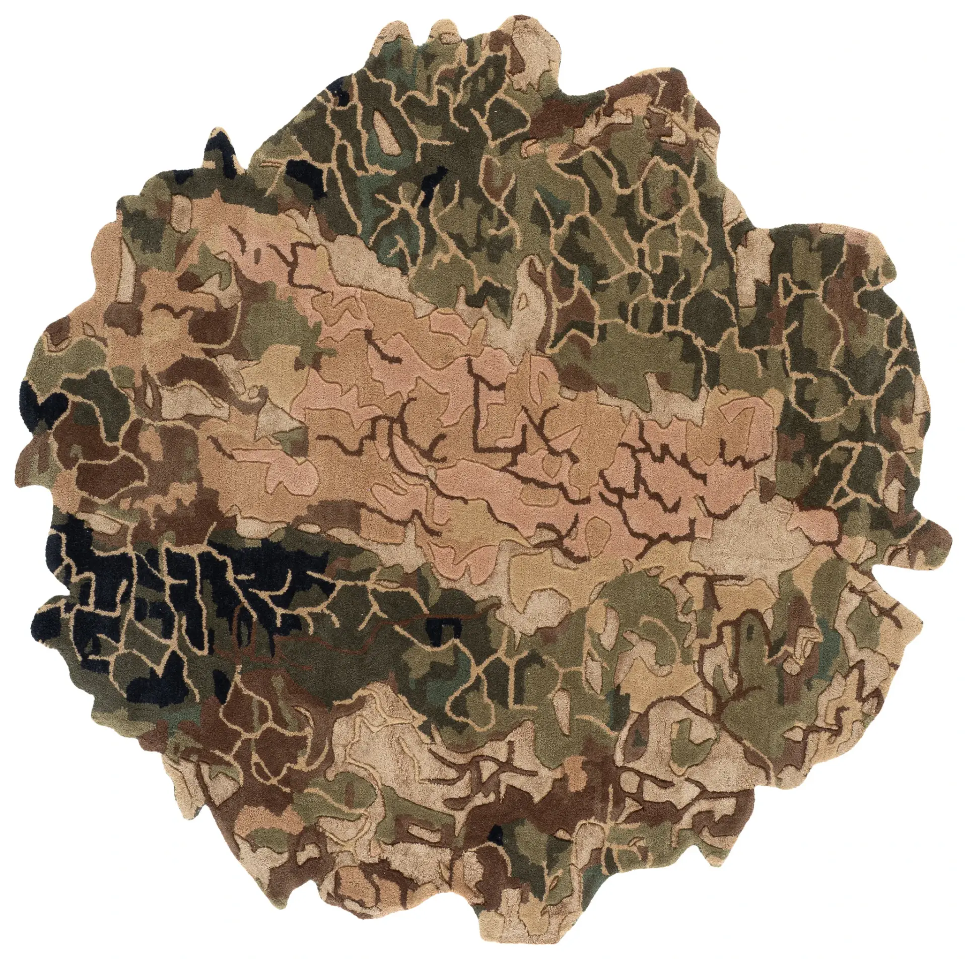 Fifth Avenue Bark Pattern Hand-Tufted Rug