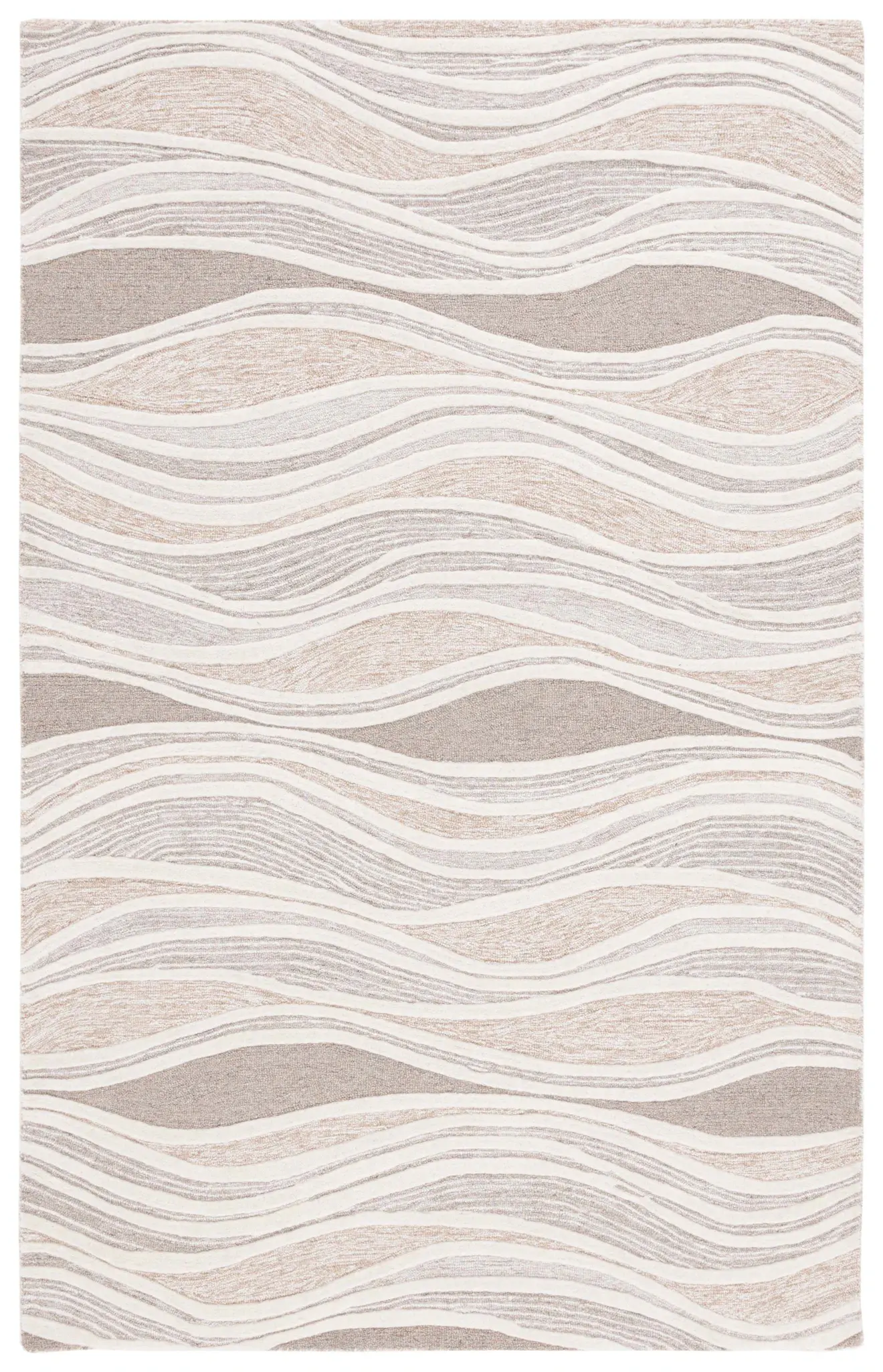 Fifth Avenue Wavy Stripe Hand-Tufted Wool Rug