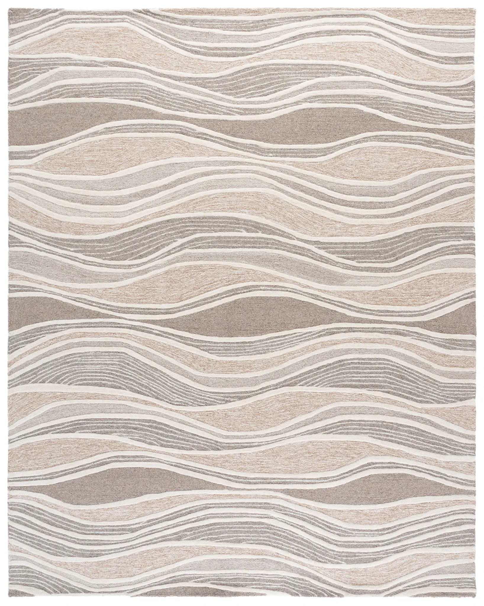 Fifth Avenue Wavy Stripe Hand-Tufted Wool Rug