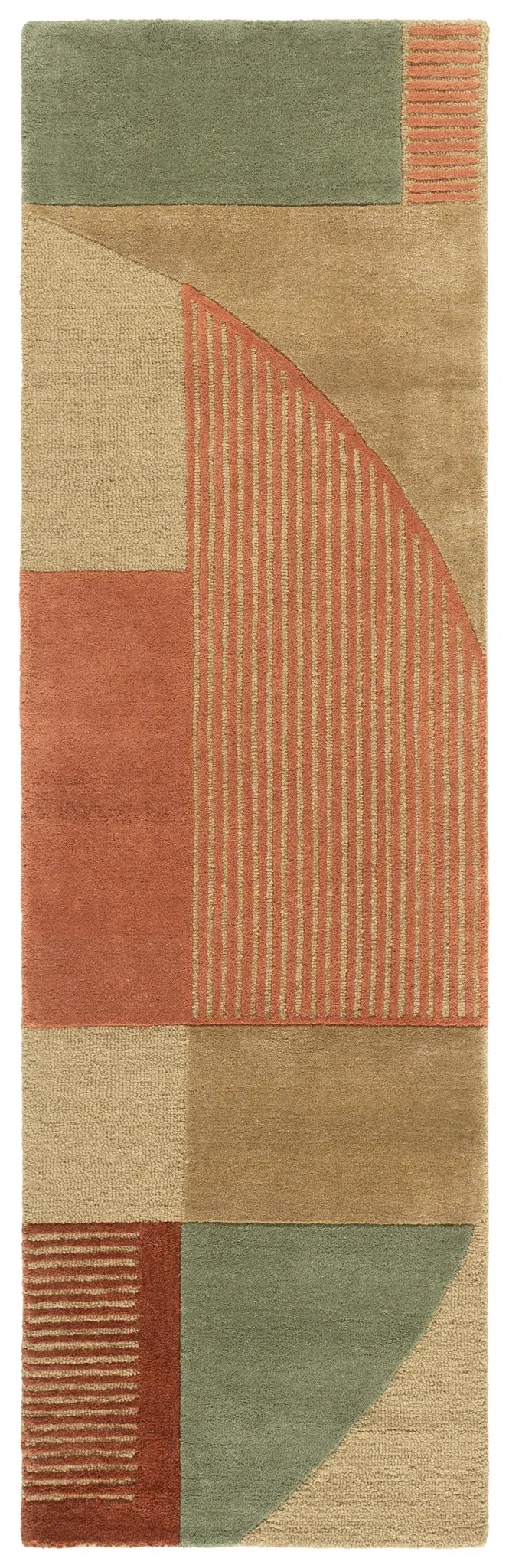 Fifth Avenue Geometric Block Hand-Tufted Rug