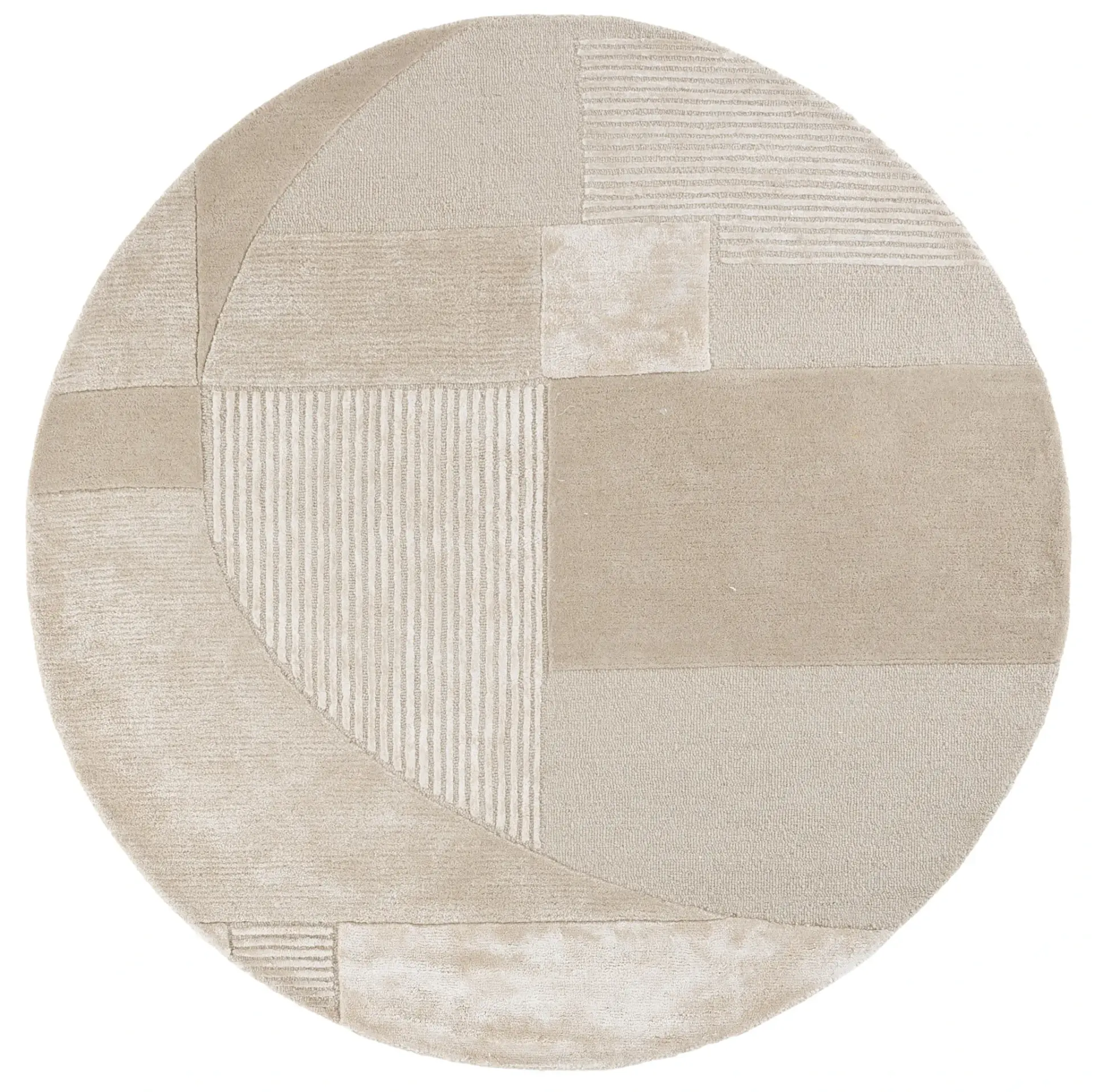 Fifth Avenue Intersecting Arcs Hand-Tufted Rug