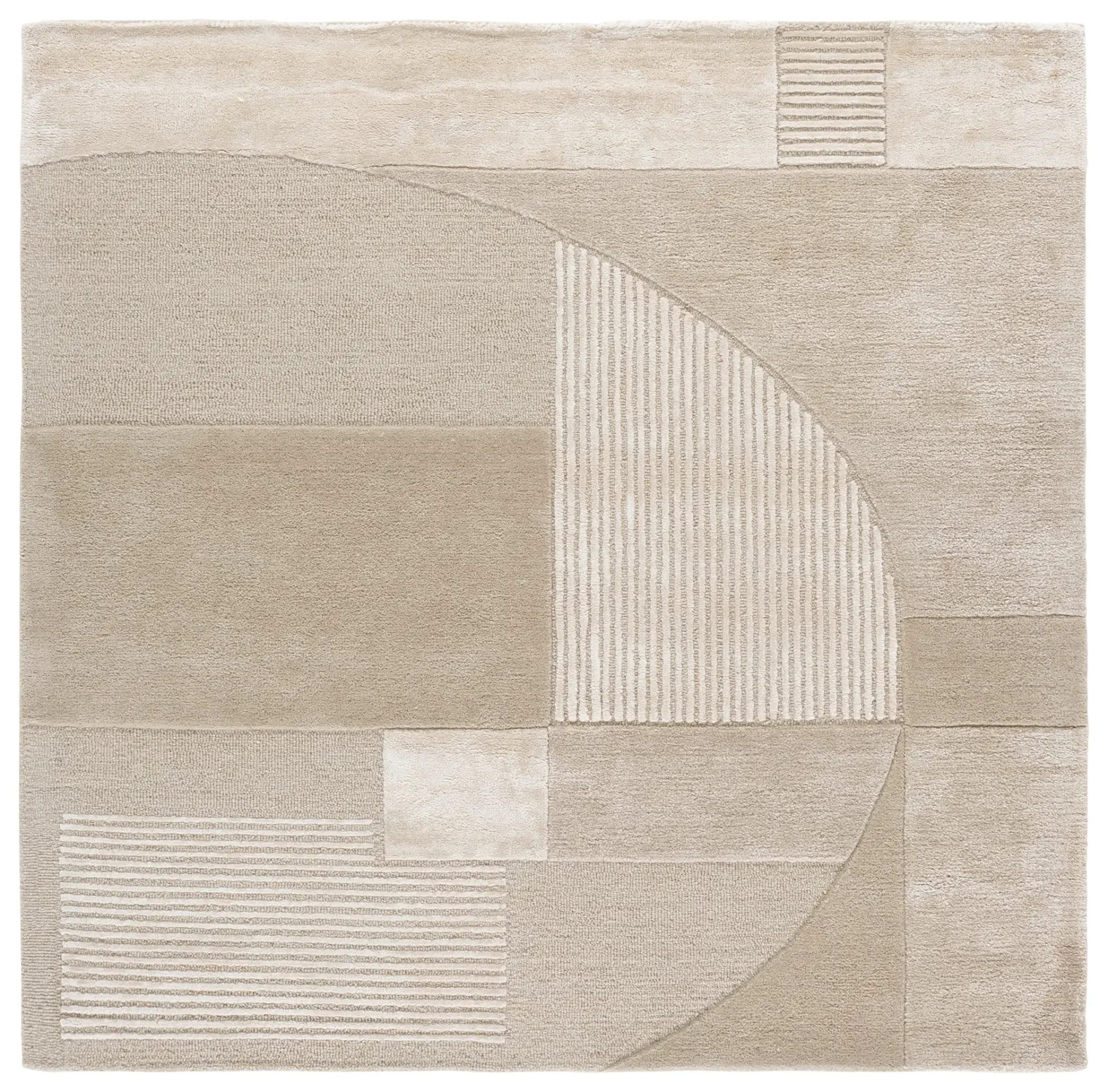 Fifth Avenue Intersecting Arcs Hand-Tufted Rug