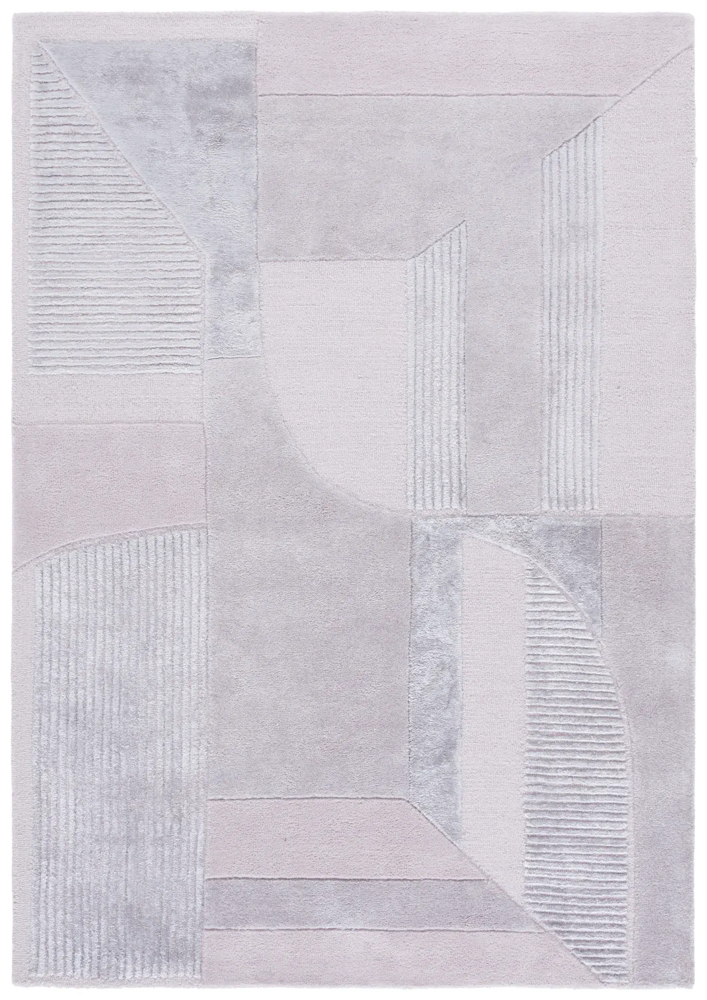 Fifth Avenue Ribbed Geometric Hand-Tufted Rug