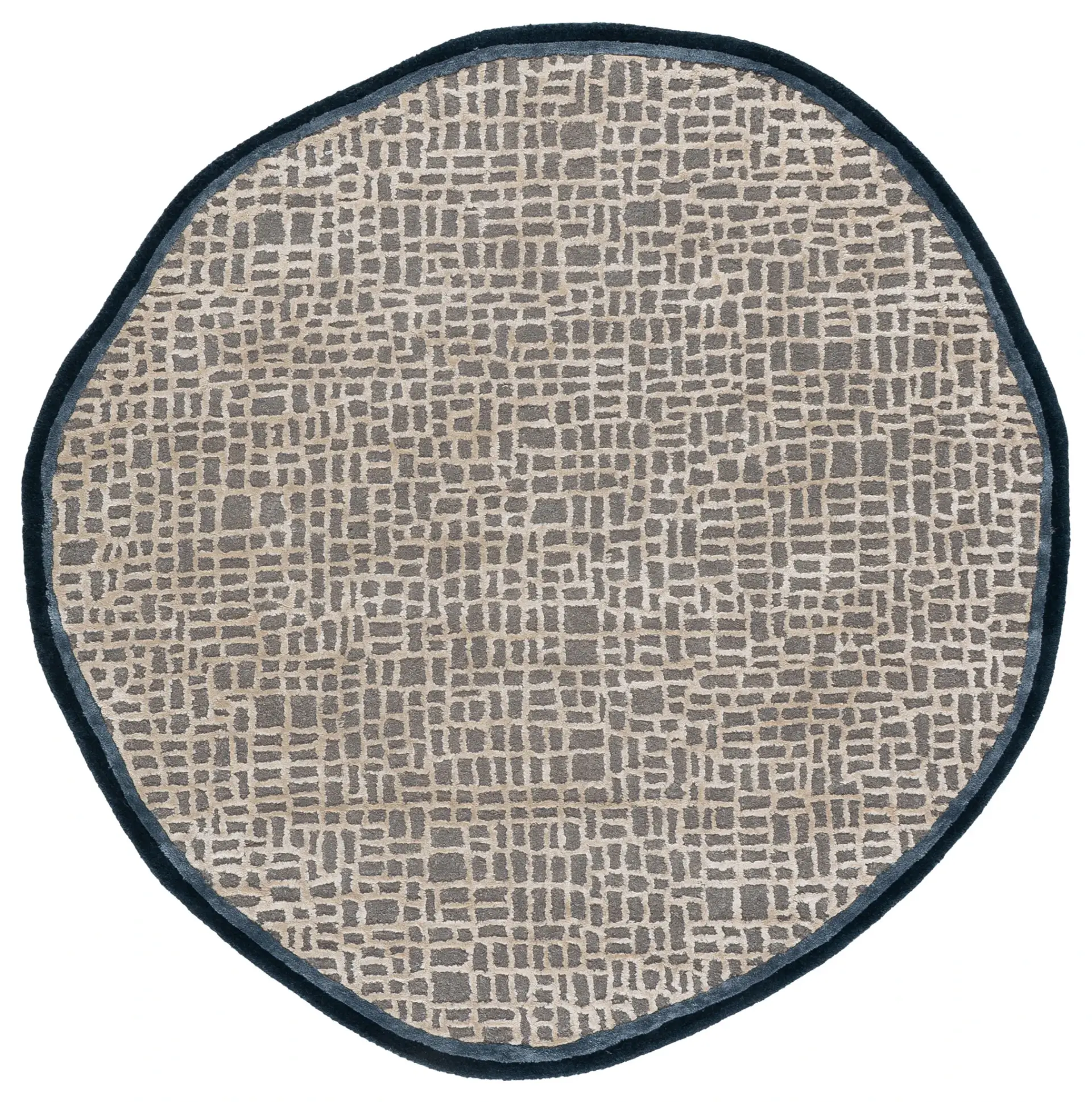 Fifth Avenue Mosaic Border Hand-Tufted Rug