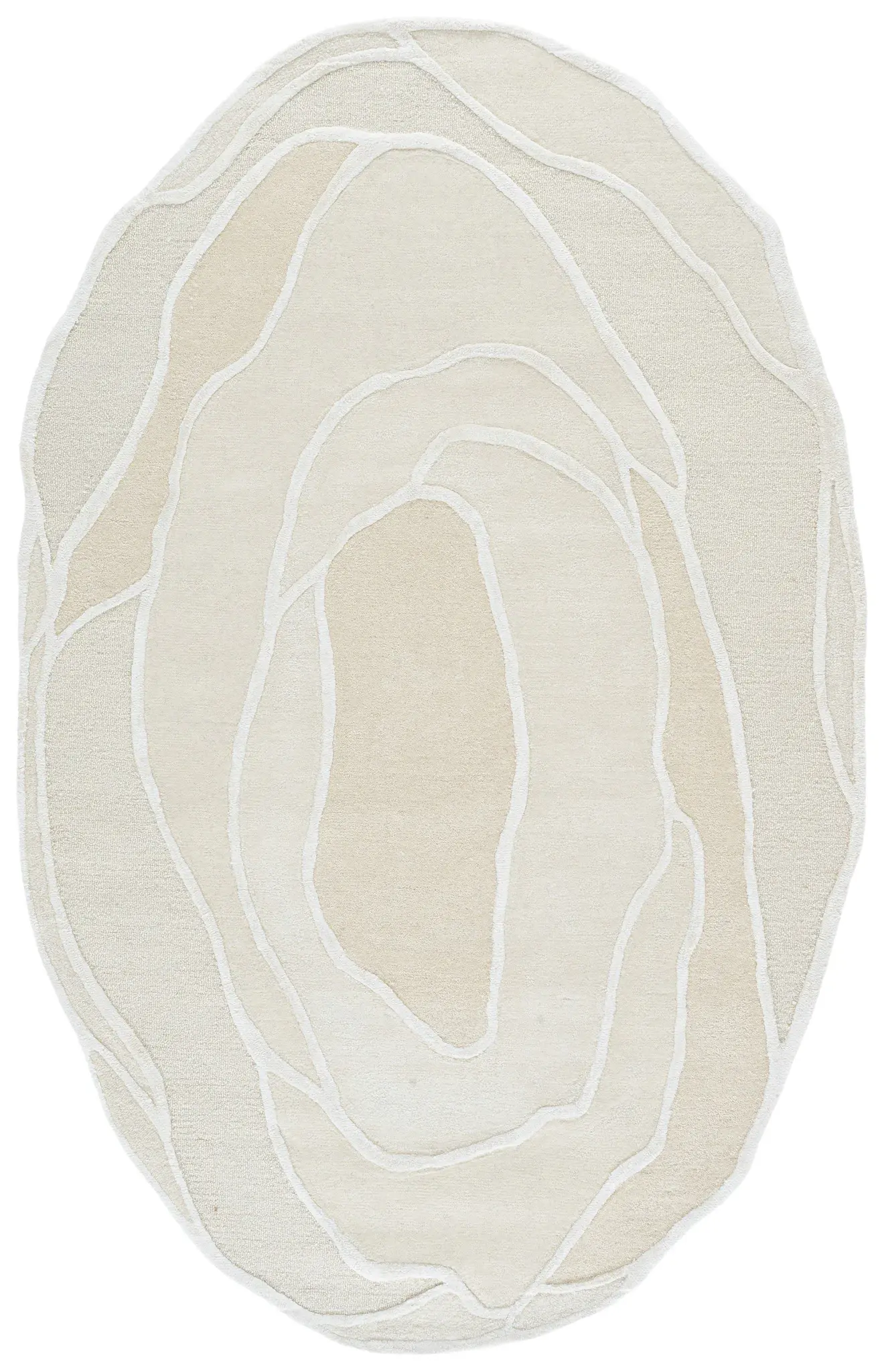 Fifth Avenue Abstract Contour Hand-Tufted Wool Rug