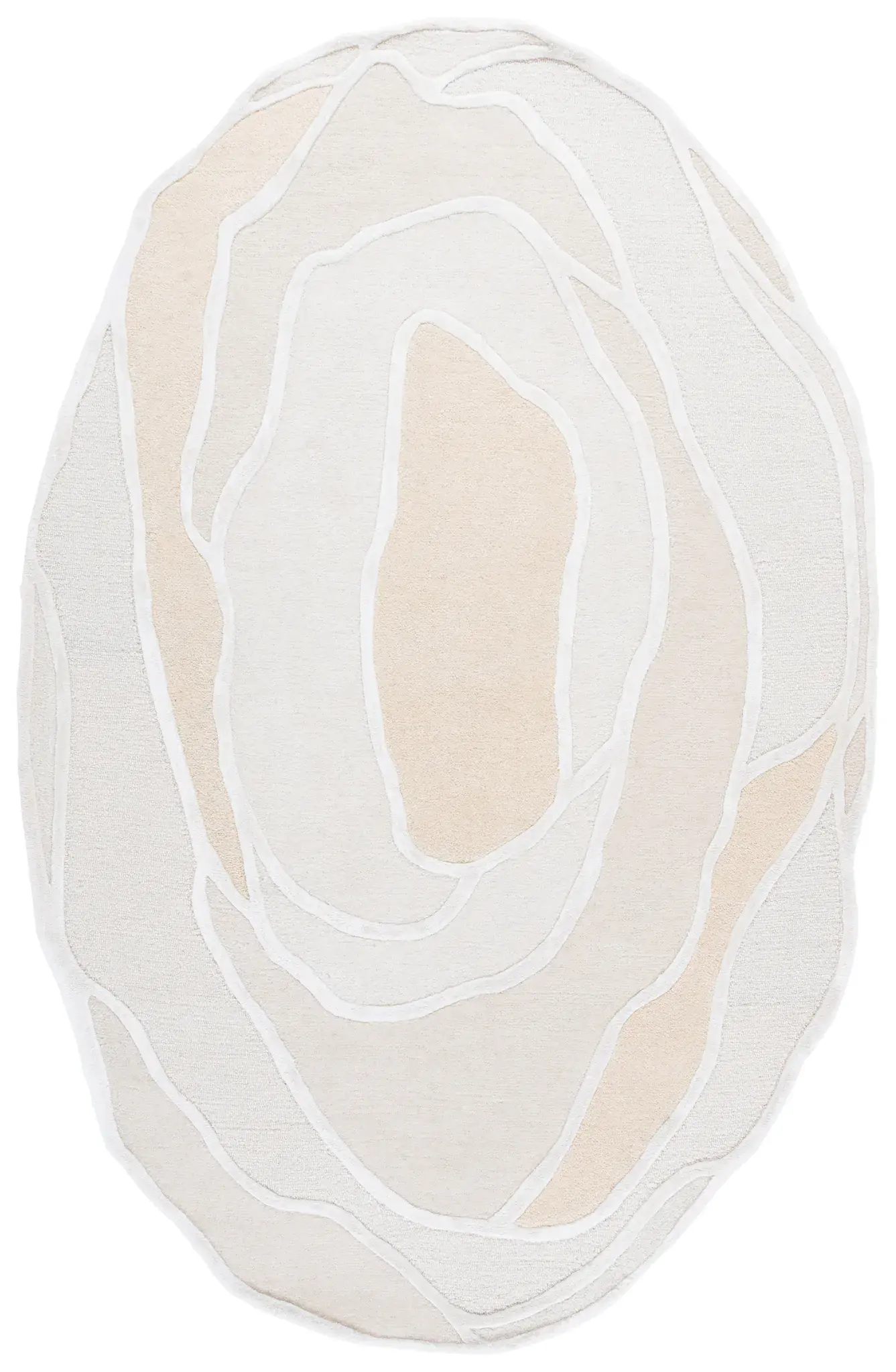 Fifth Avenue Abstract Contour Hand-Tufted Wool Rug