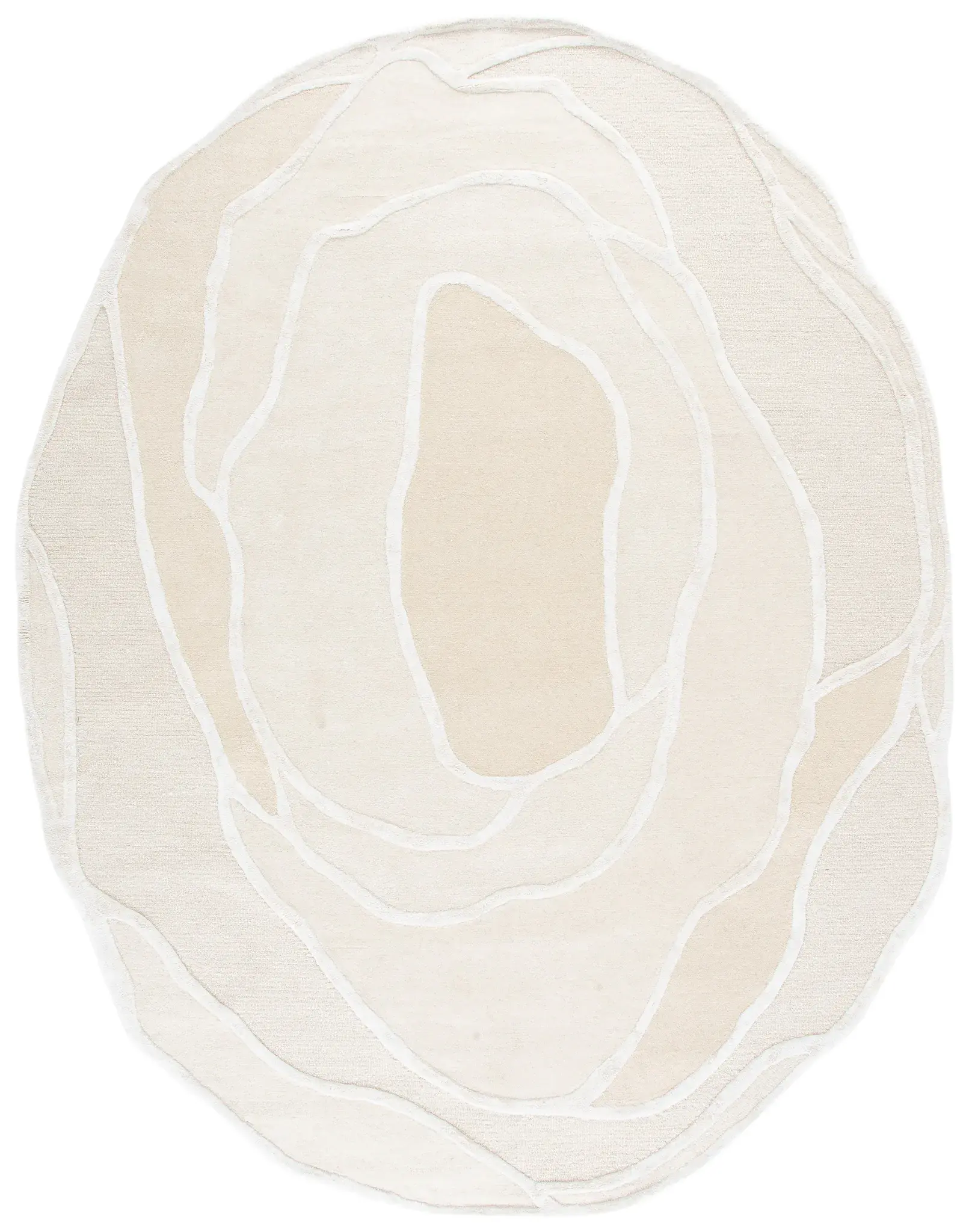 Fifth Avenue Abstract Contour Hand-Tufted Wool Rug