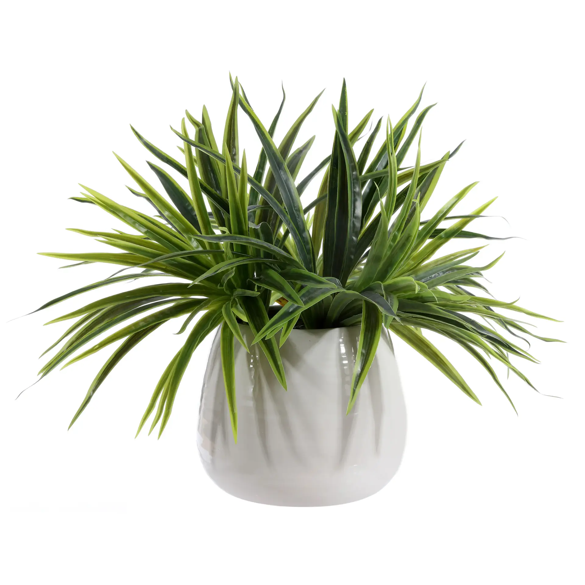 Faux 17" Potted Grass Plant