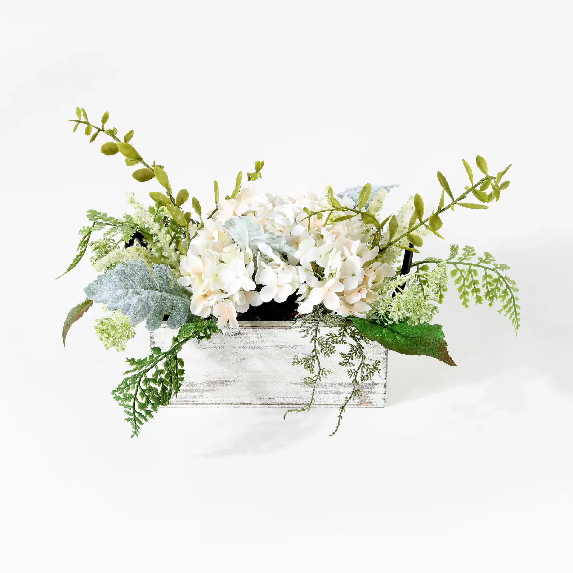 Faux 13" Hydrangea Potted Arg.