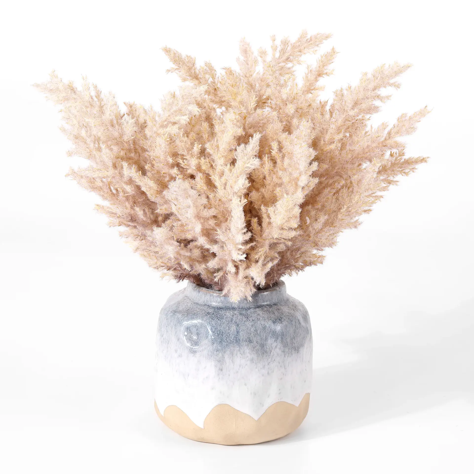 Faux 14" Potted Broom Corn Plant