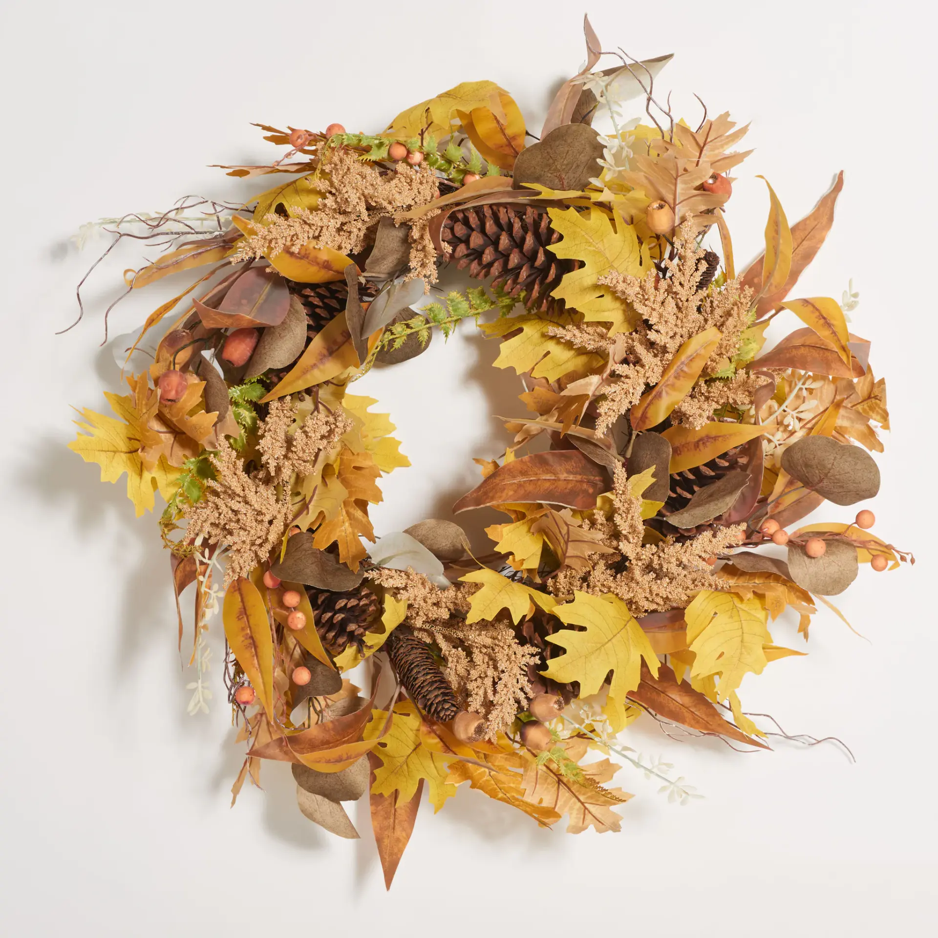 Faux 30" Oakleaf & Eucalyptus Wreath