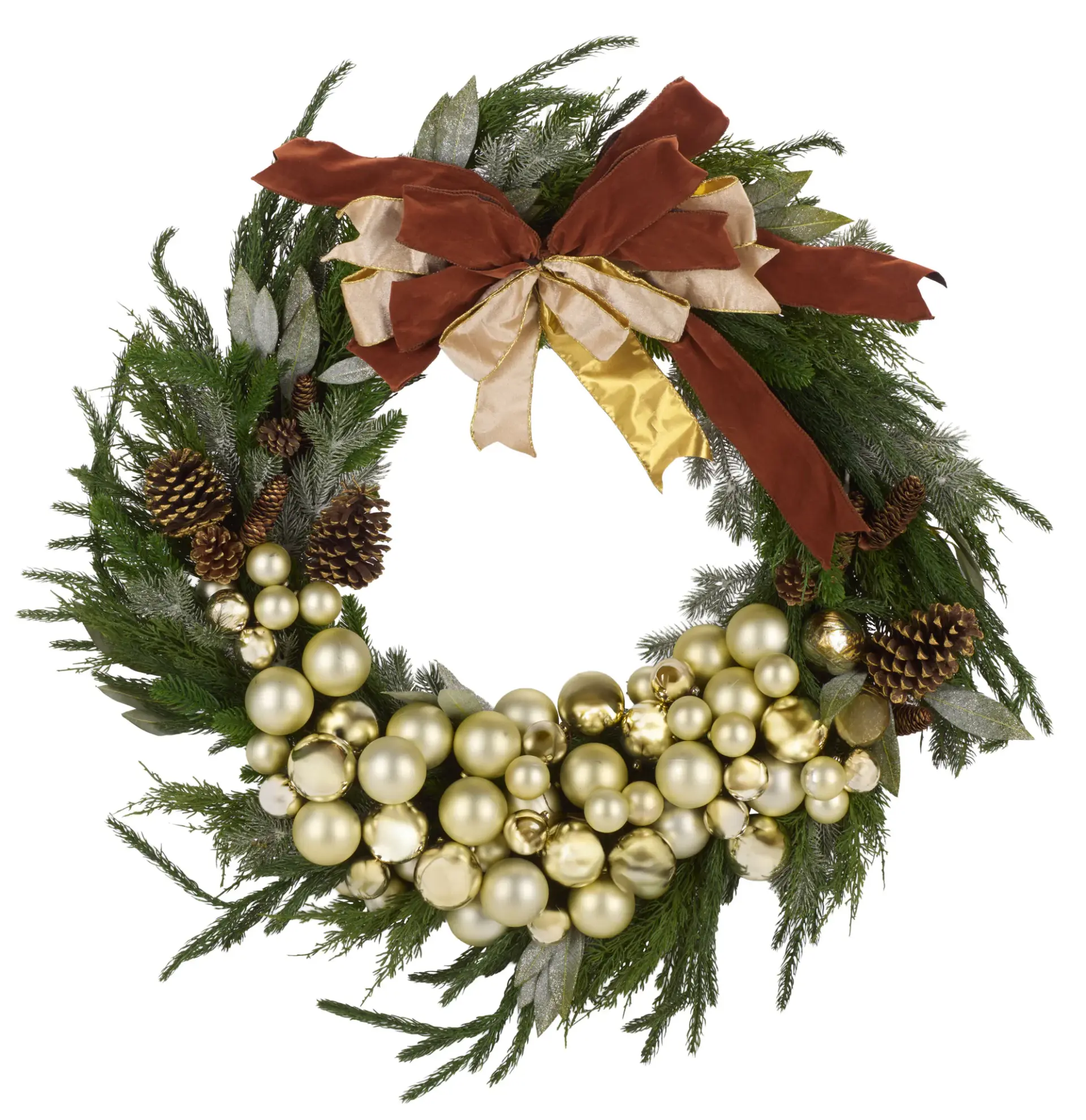 Luxe 34" Elegance Bow Wreath