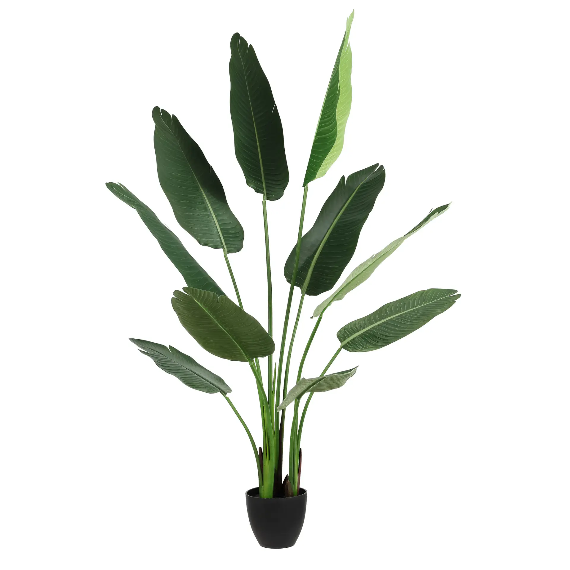 Faux 63" Potted Banana Leaves