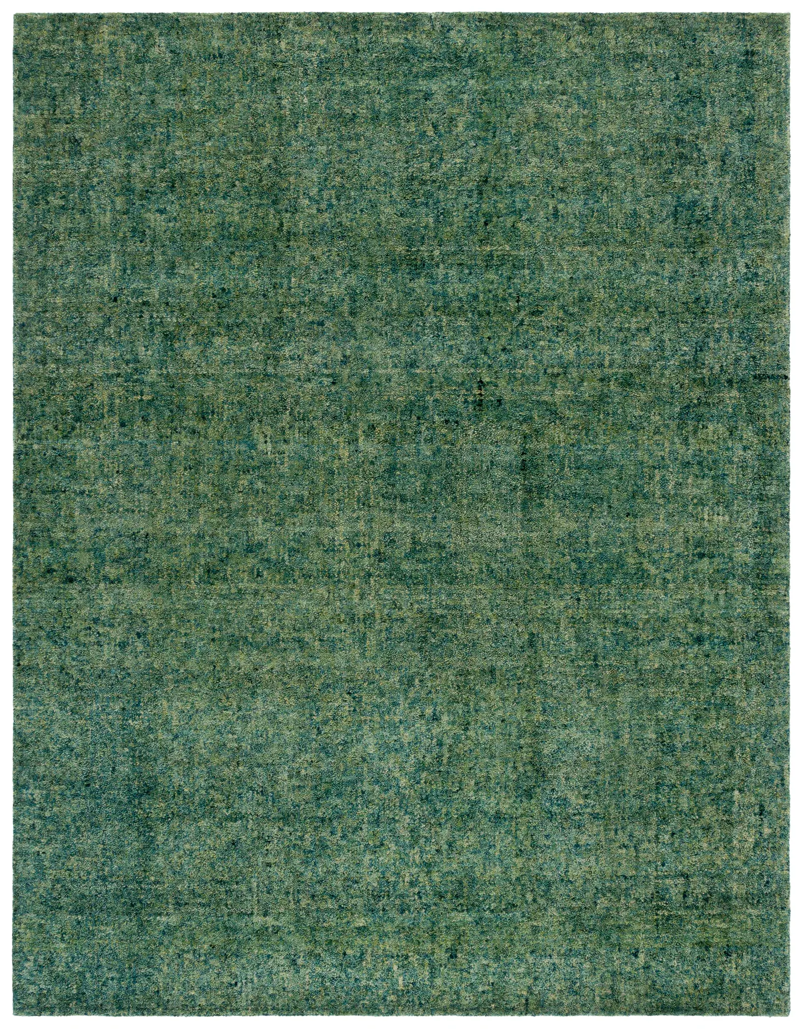 Gabbeh Mottled Solid Hand-Tufted Wool Rug