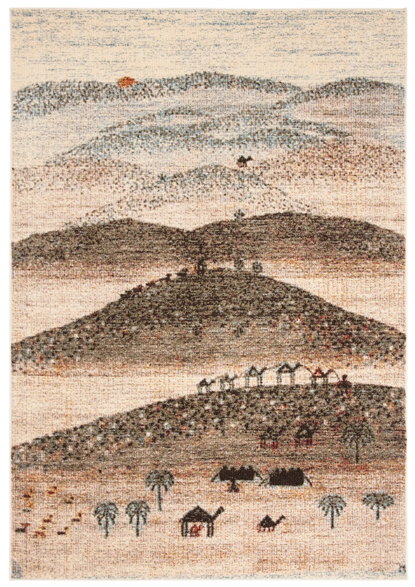 Gabbeh Desert Landscape Rug