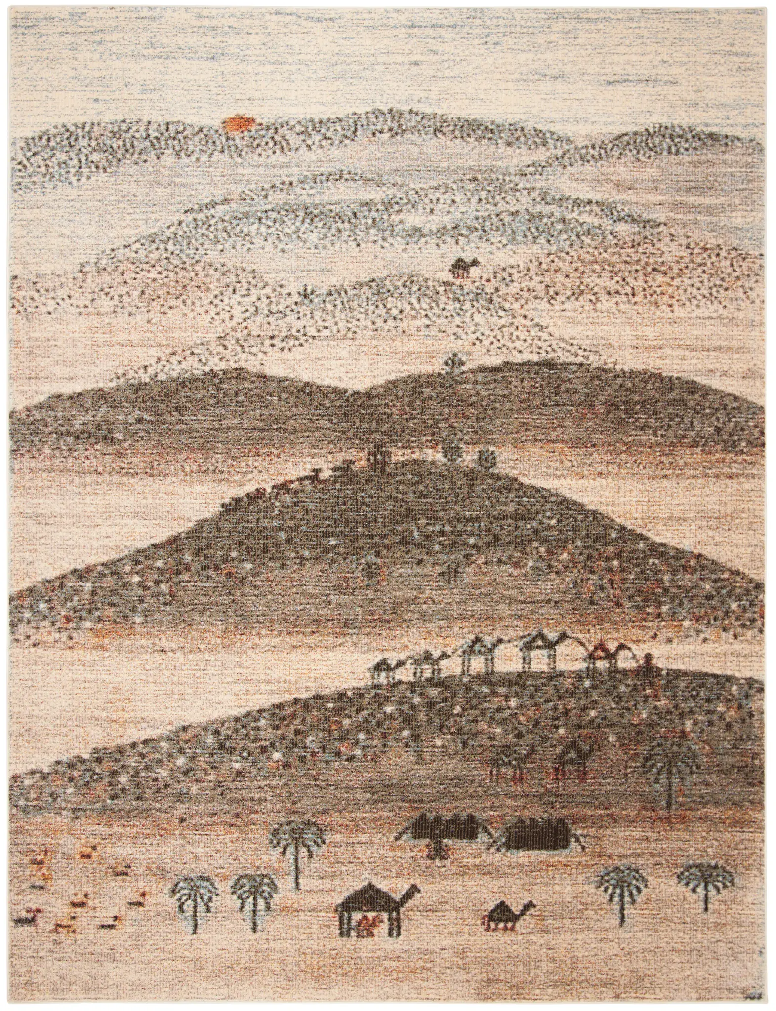 Gabbeh Desert Landscape Rug
