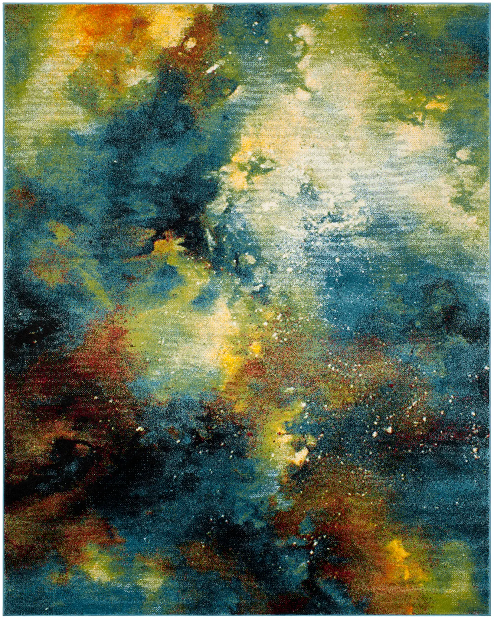 Galaxy Abstract Painterly Rug
