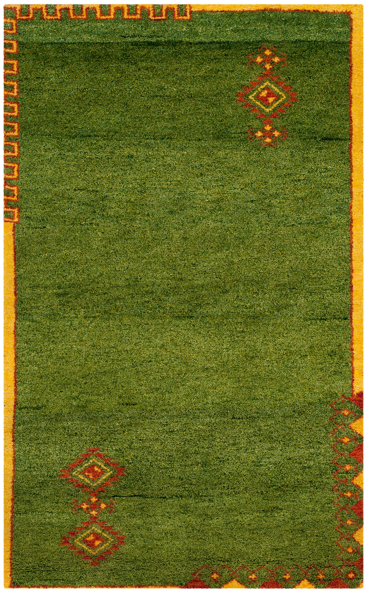 Gabbeh Tribal Hand-Knotted Wool Rug