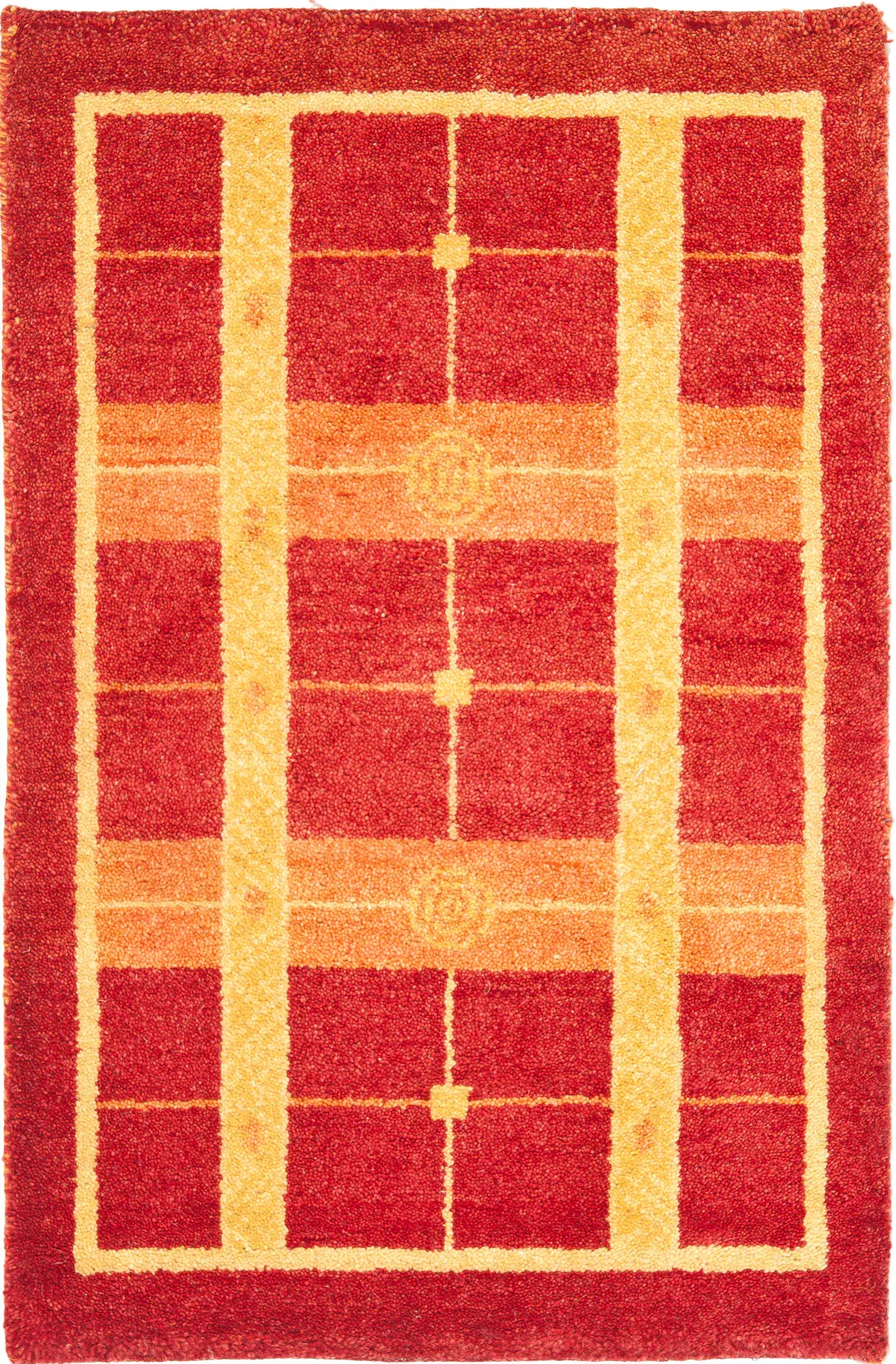 Gabbeh Grid Wool Rug