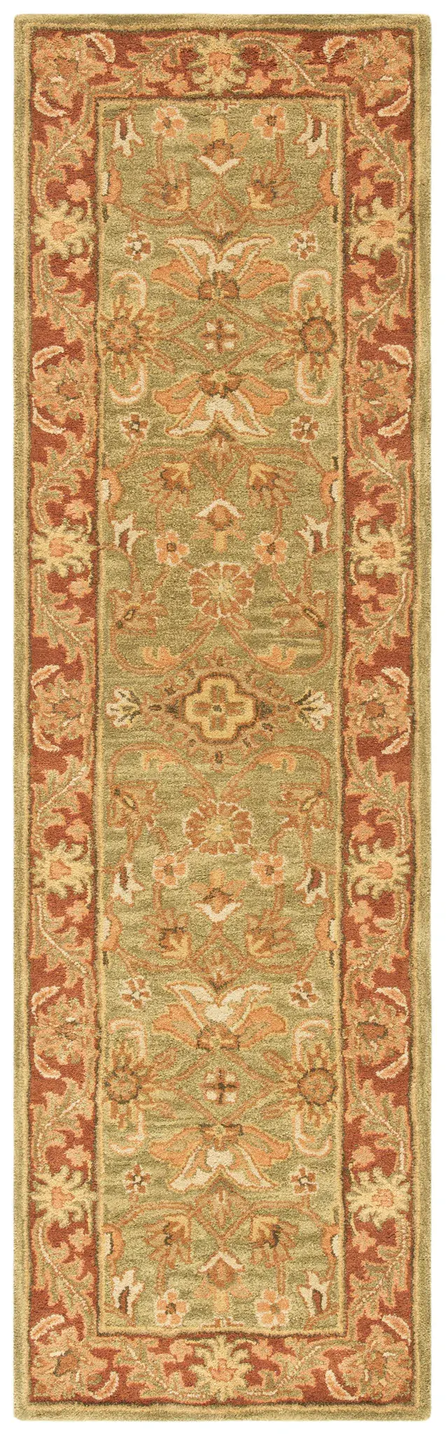 Golden Jaipur Traditional Allover Hand-Tufted Wool Rug