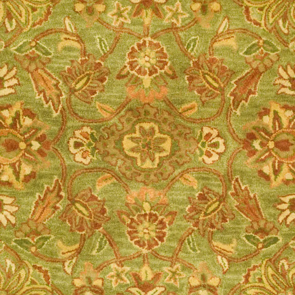 Golden Jaipur Traditional Allover Hand-Tufted Wool Rug