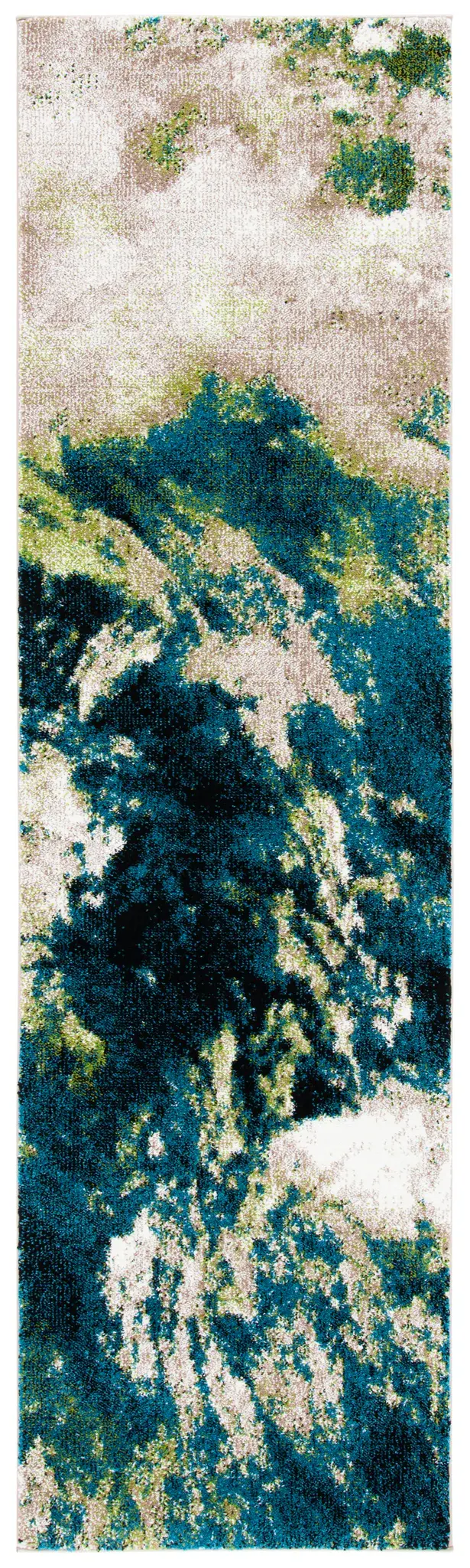 Glacier Abstract Watercolor Rug