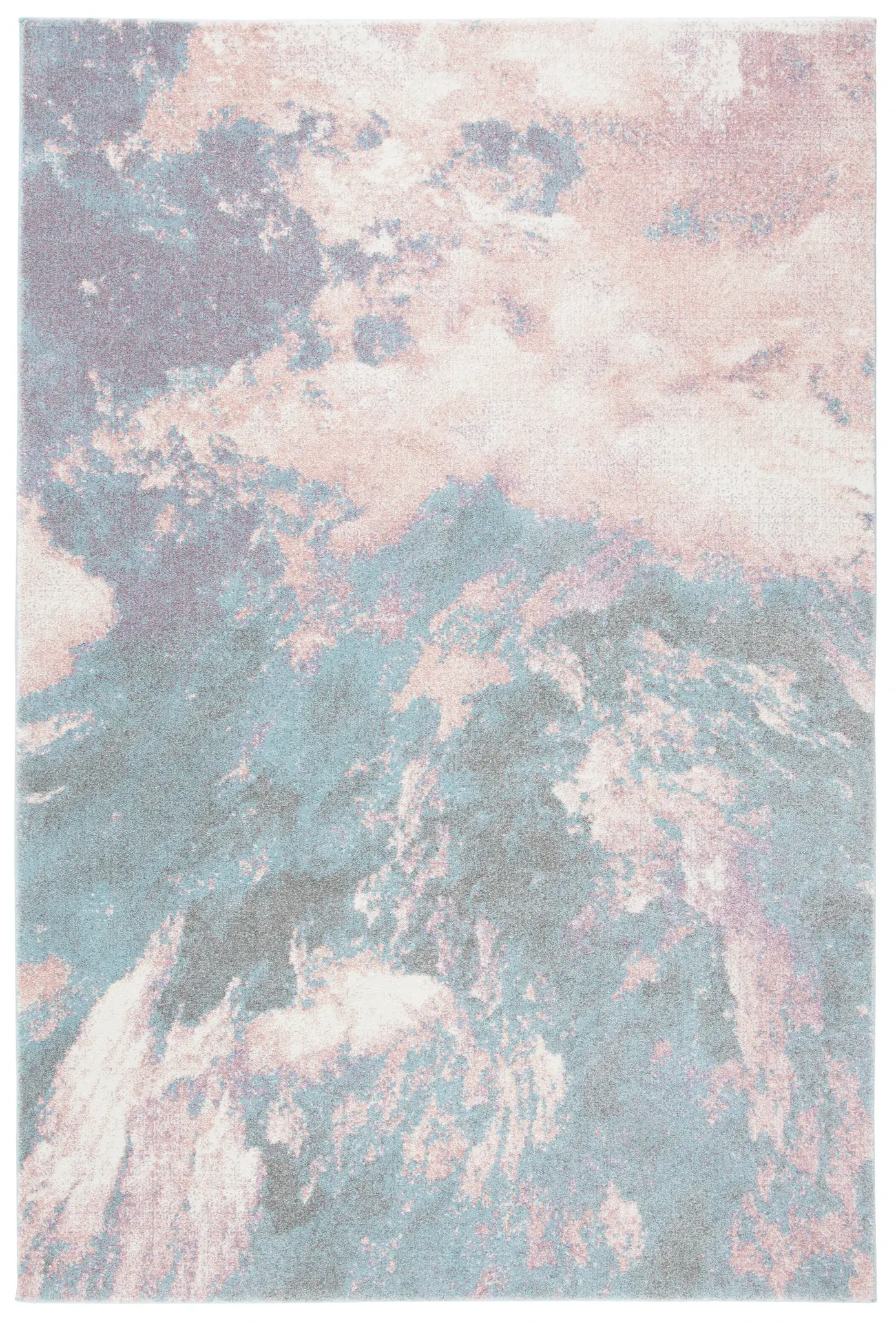 Glacier Abstract Watercolor Rug