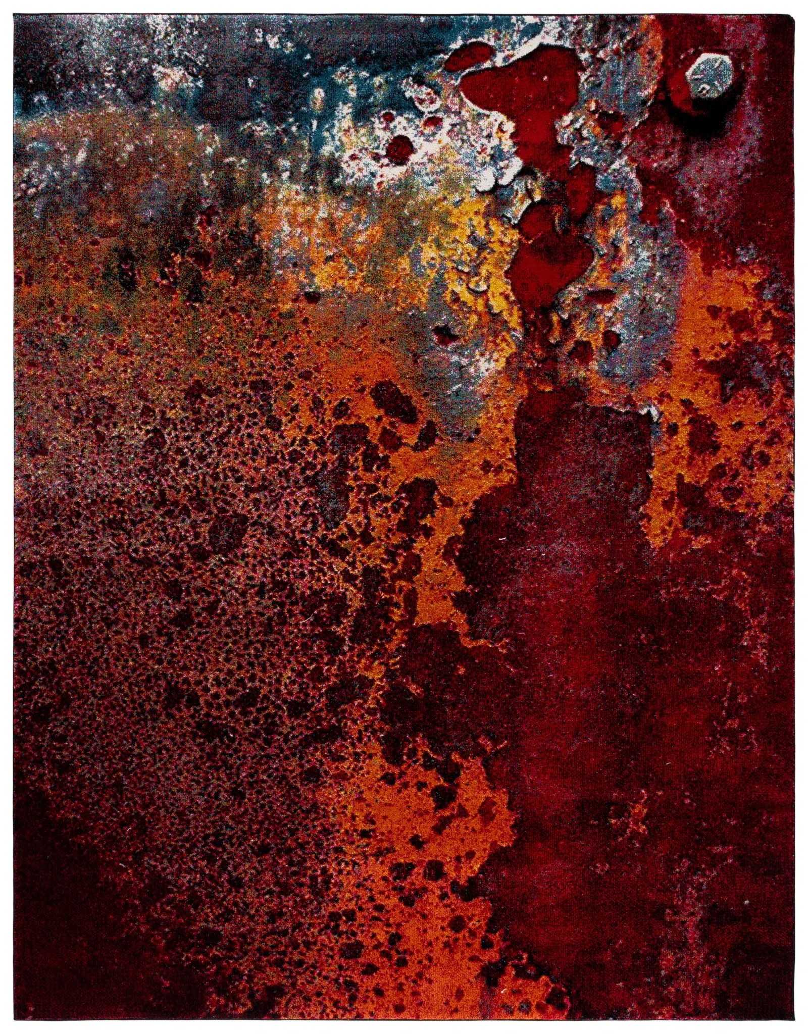 Glacier Mottled Abstract Rug