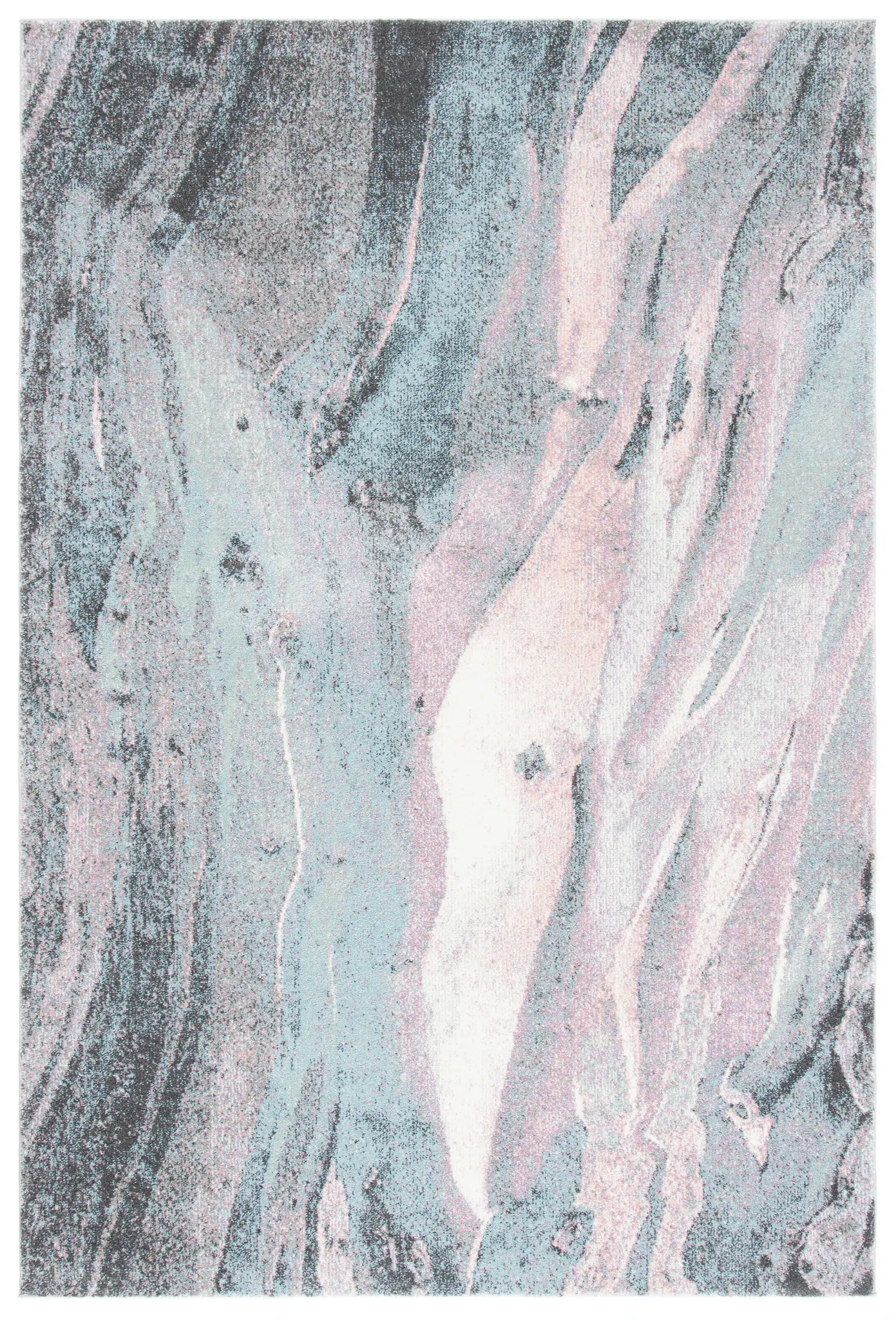 Glacier Swirling Marble Rug